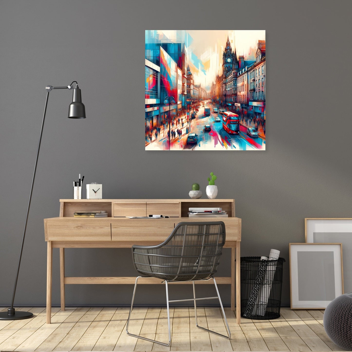 Aberdeen's Union Street Vibrance Canvas