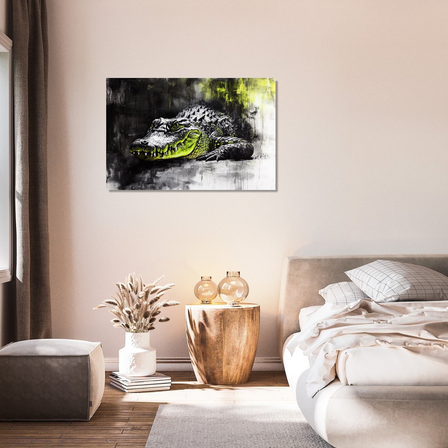Crocodile's Solitude Canvas