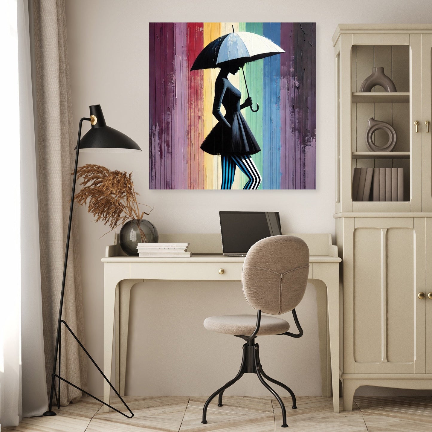 Midnight Rainbow Canvas