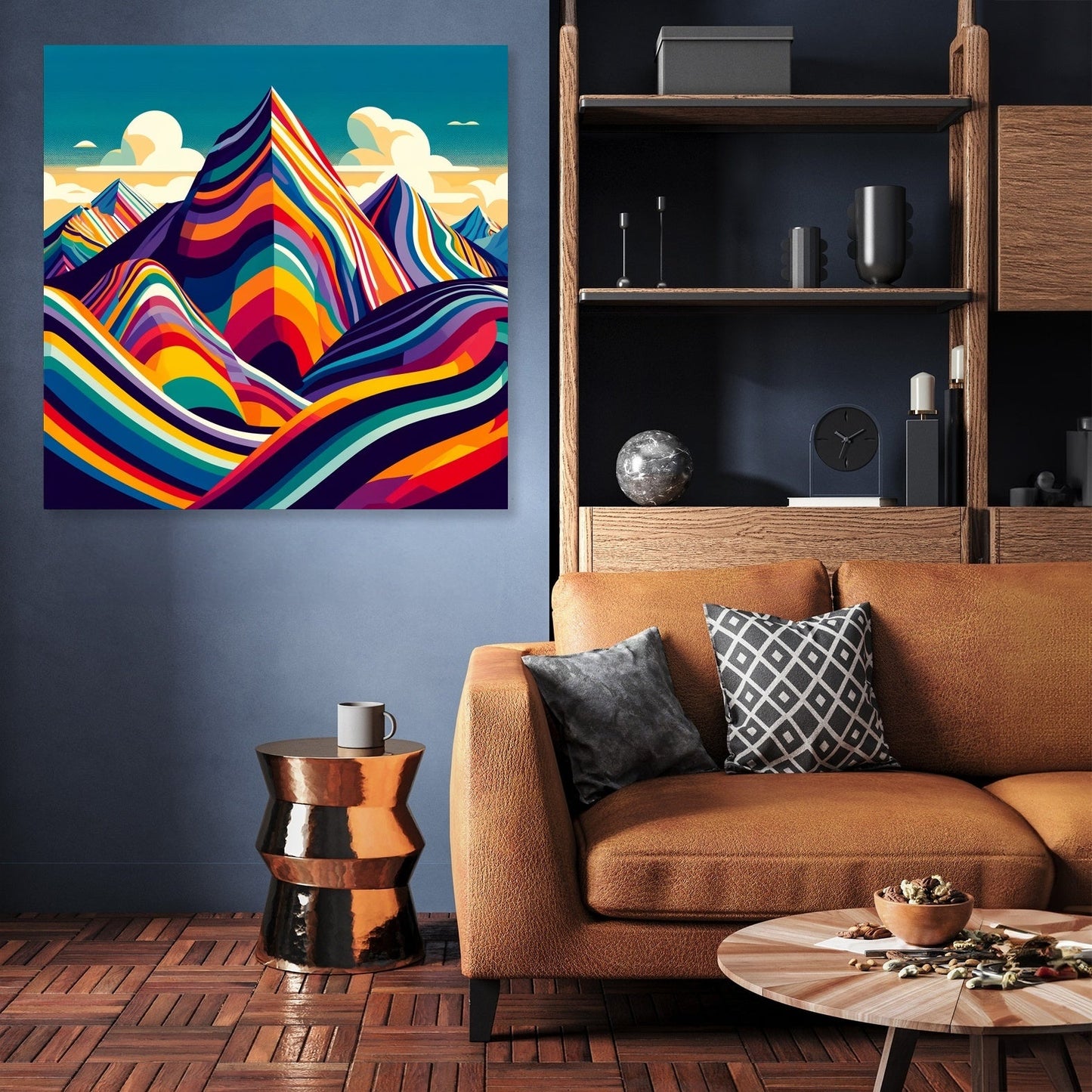Vinicunca Modernist Canvas