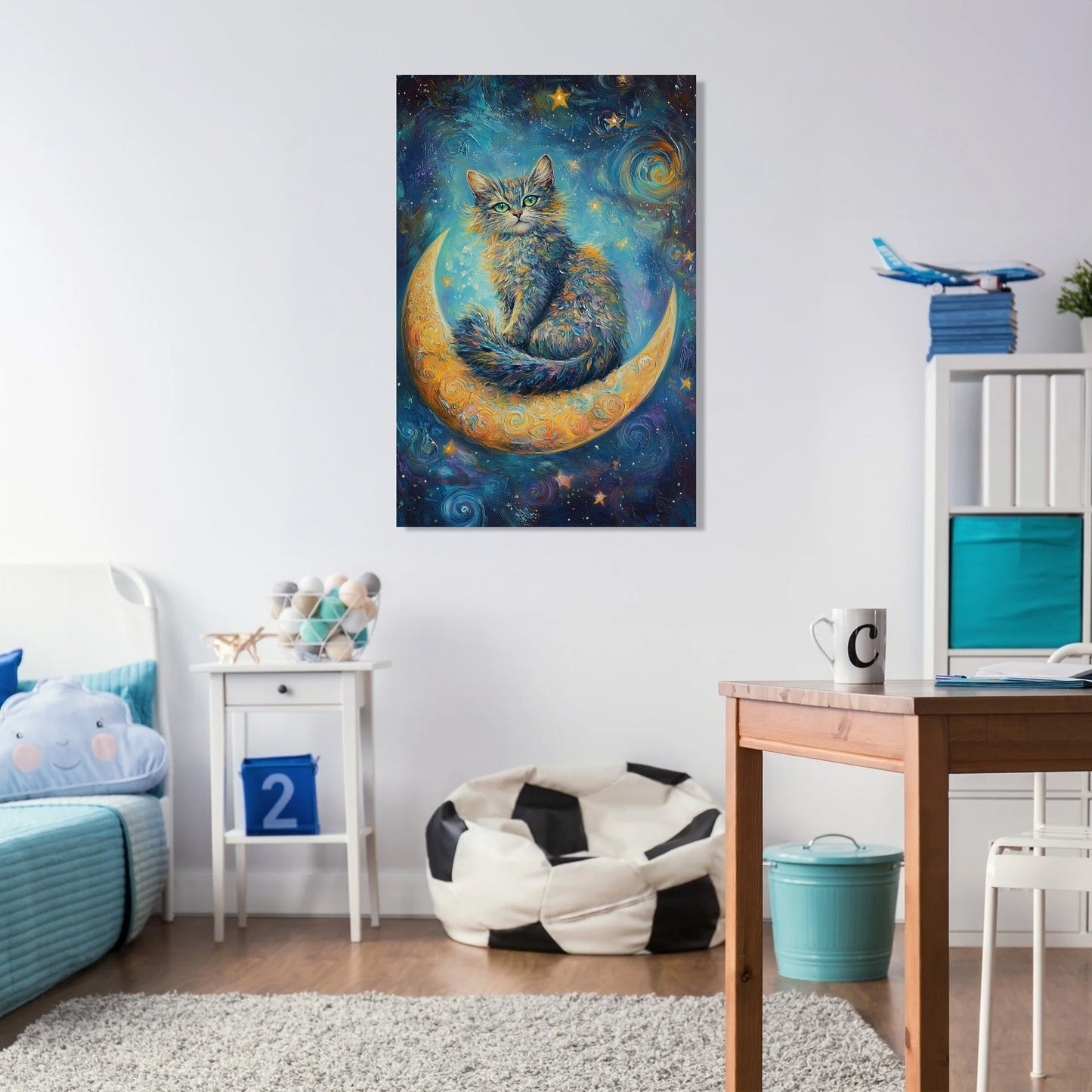 Galaxy Guardian Cat Canvas