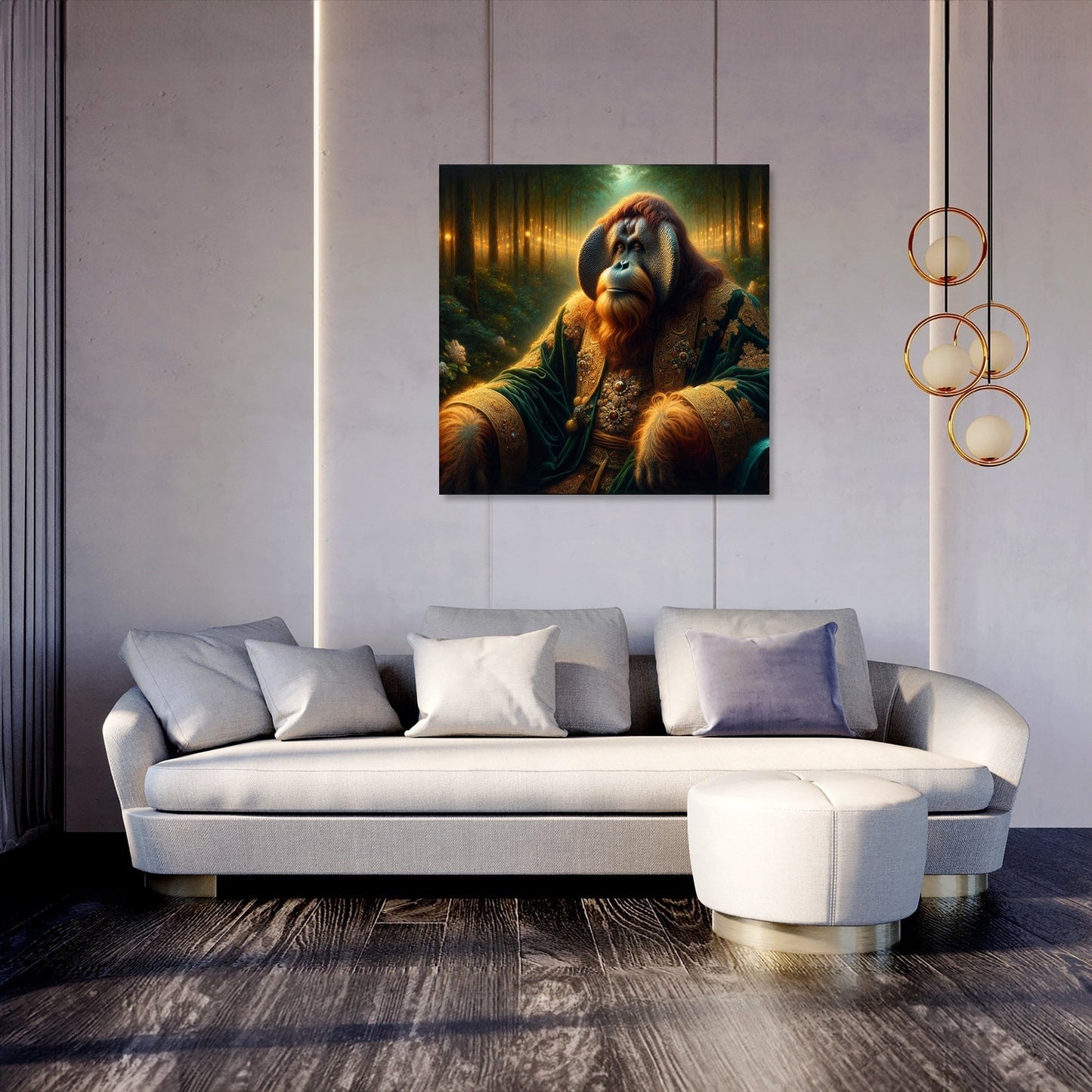 Regal Orangutan Reverie Canvas