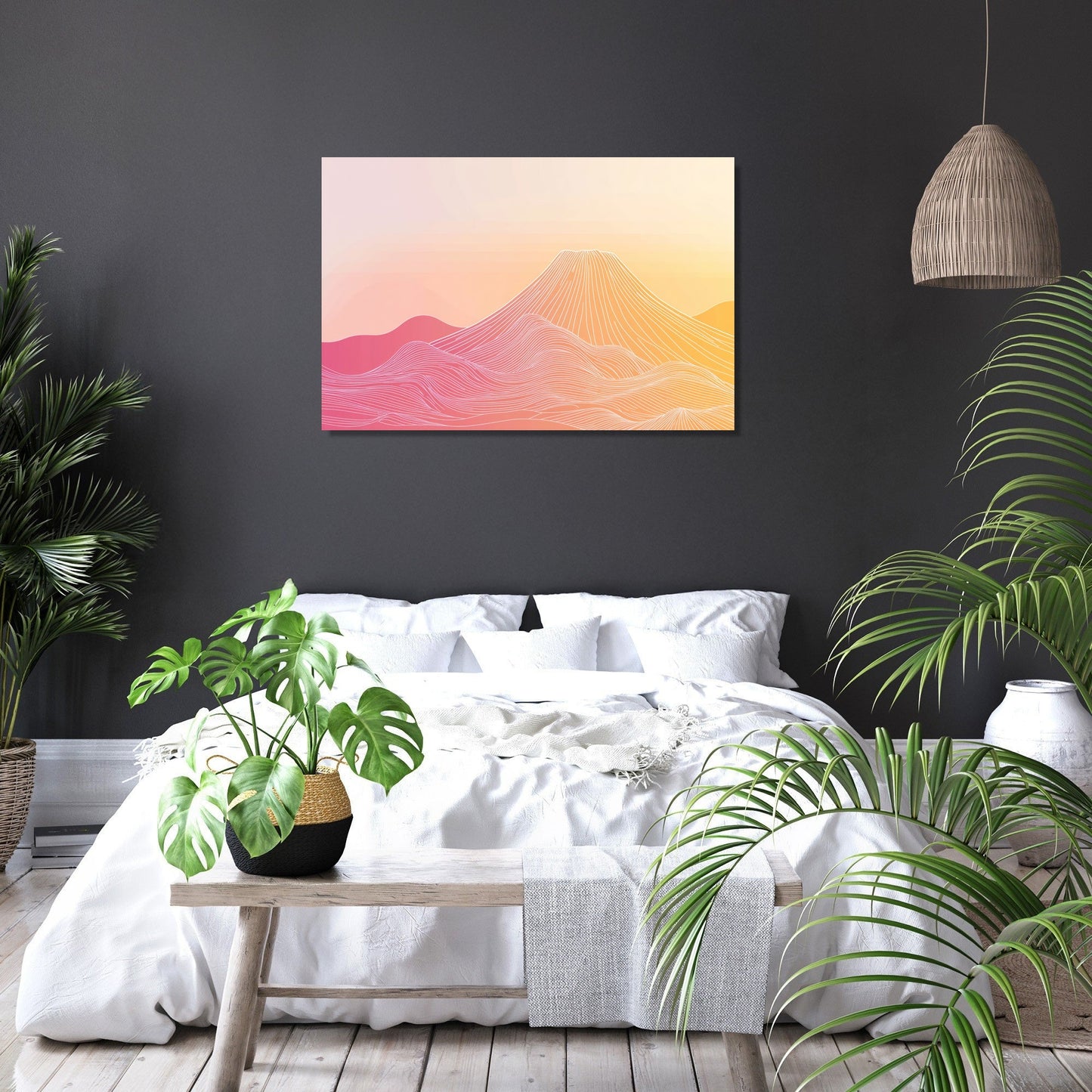 Dawn Volcano Canvas