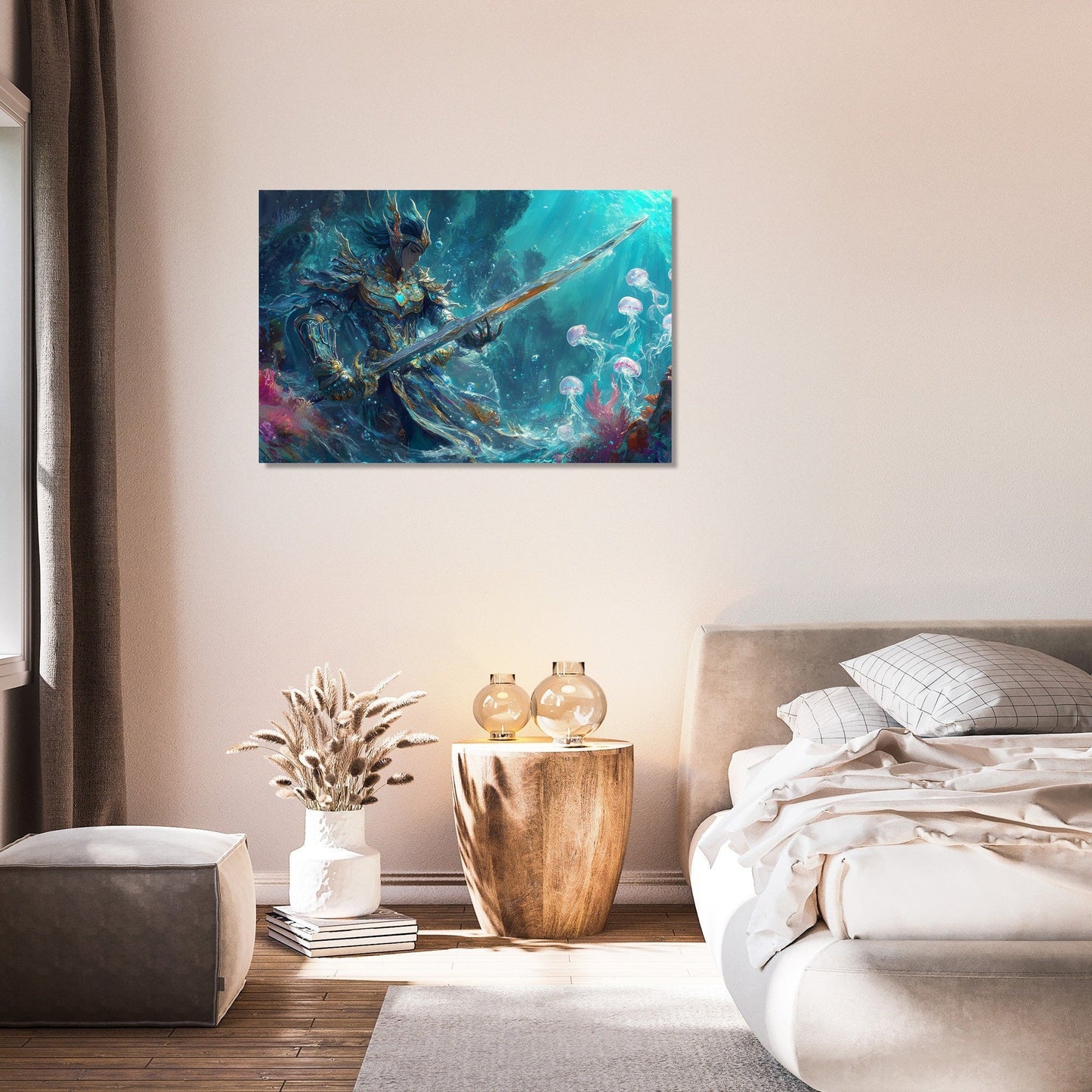 Mythical Abyss Warrior Canvas