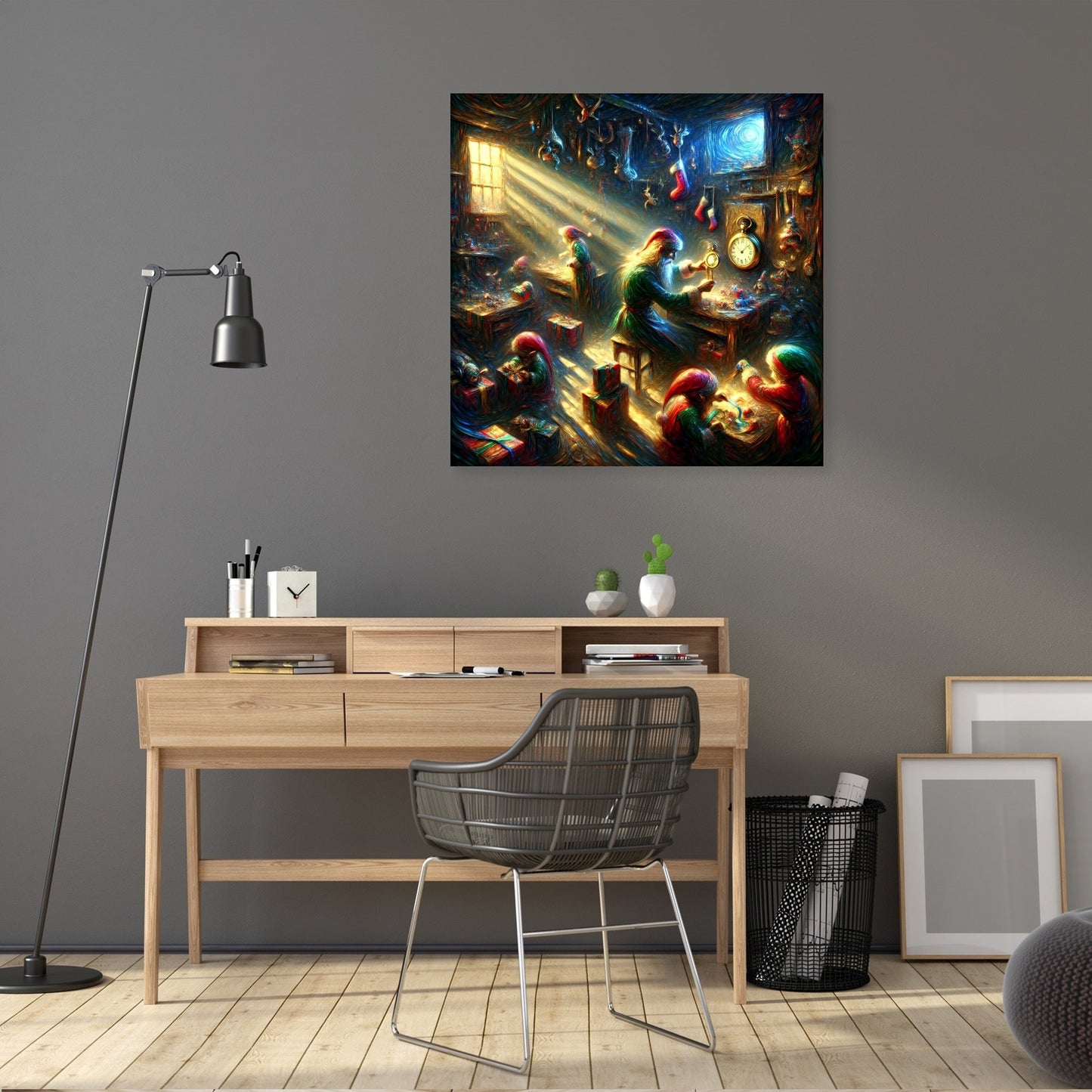 Santa's Midnight Countdown Canvas