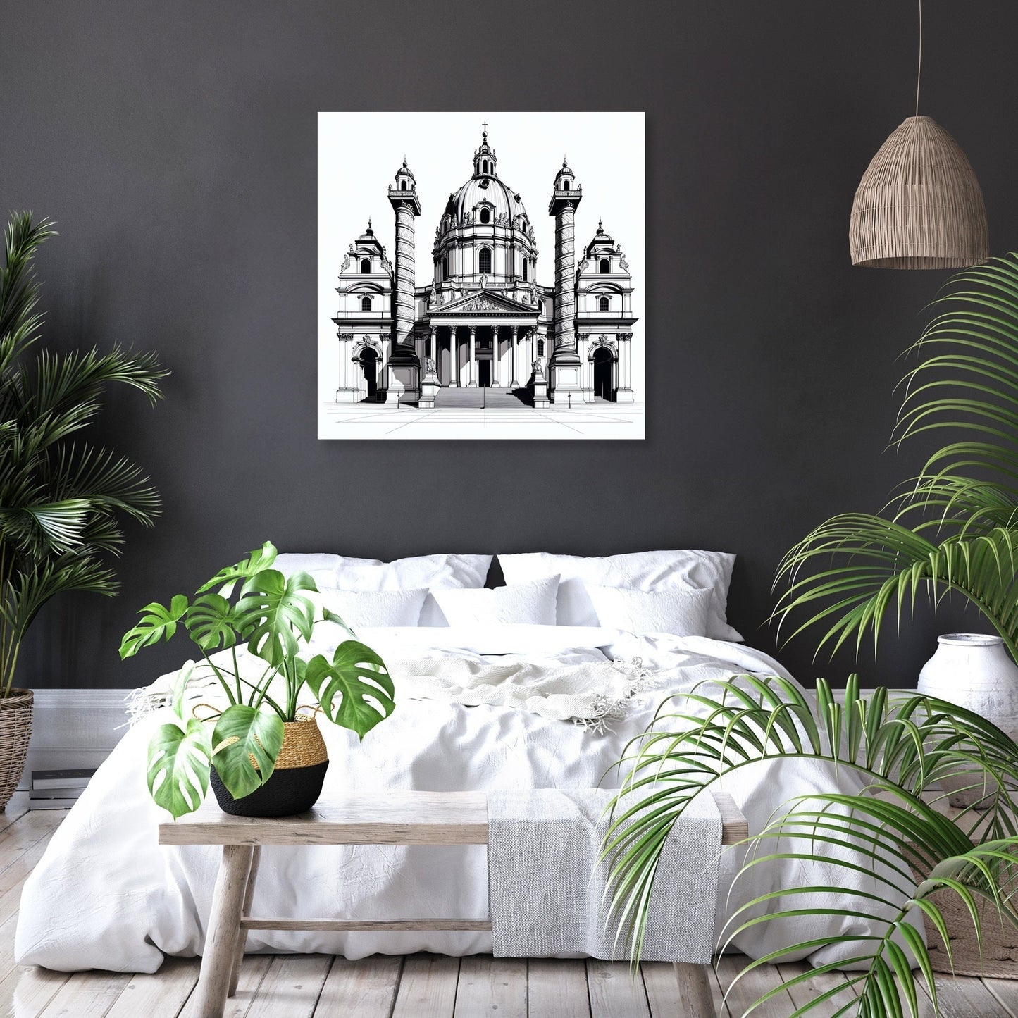 Vienna Karlskirche Essence Canvas