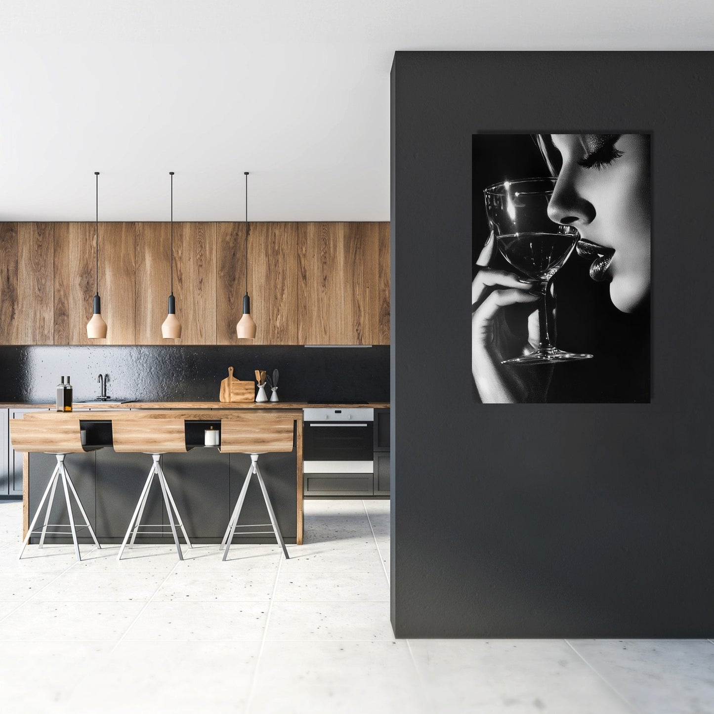 Silent Sip Canvas