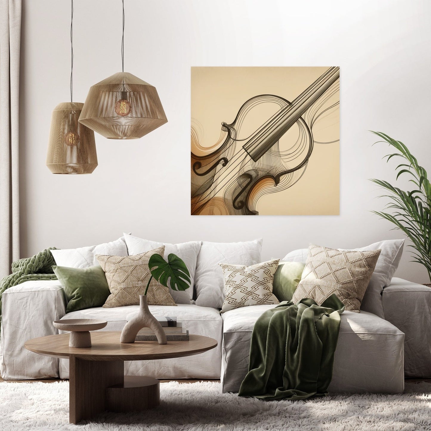 Melodic Curves Canvas