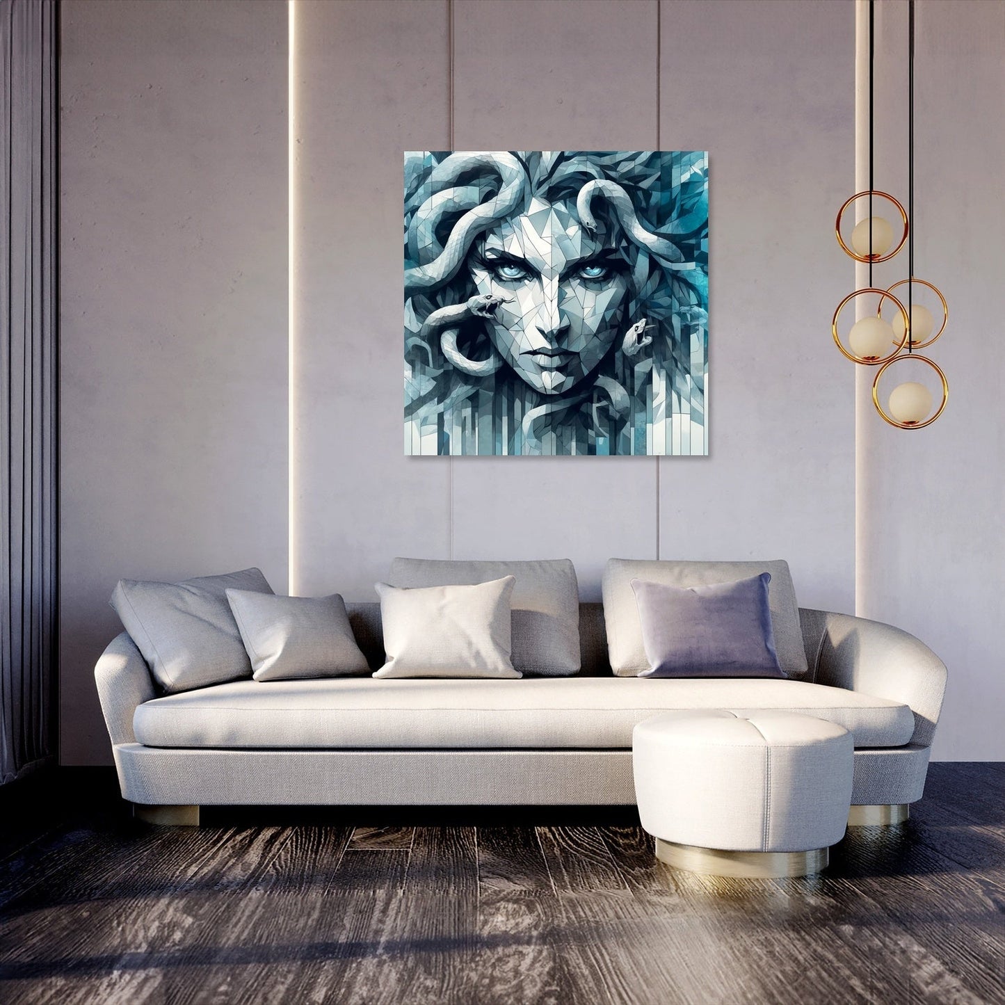 Icy Gaze Gorgon Canvas