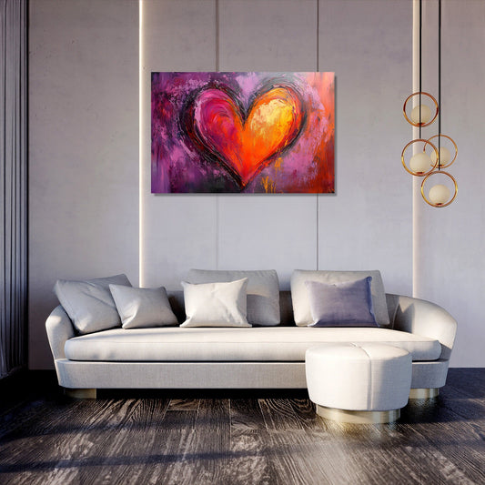 Passionate Heart Canvas