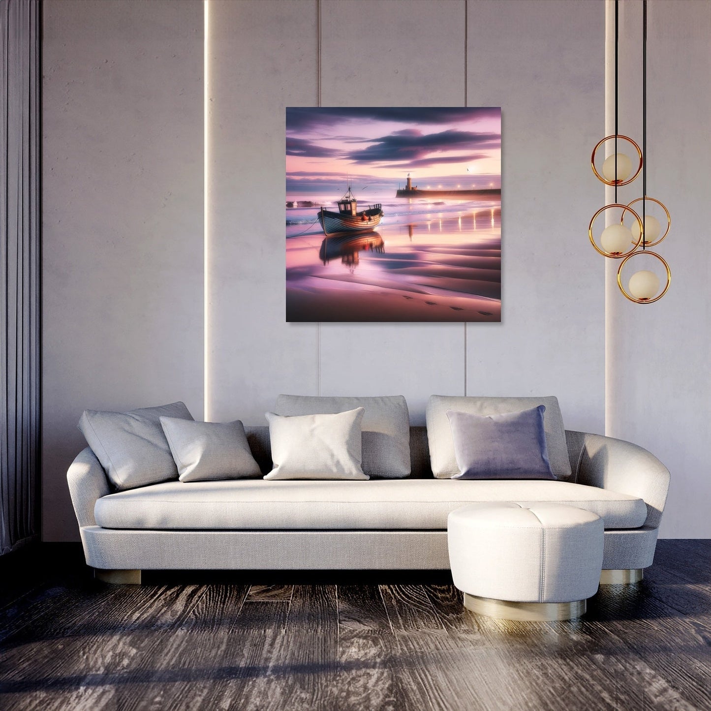 Newcastle Dusk Serenity Canvas