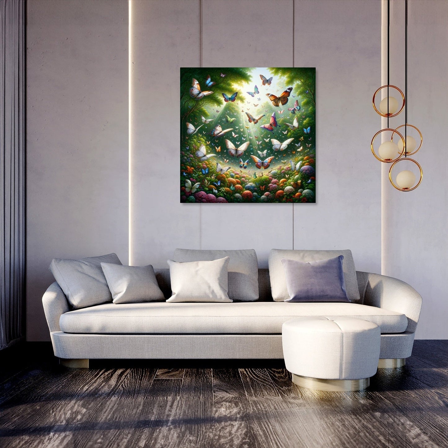 Butterfly Garden Dance Canvas