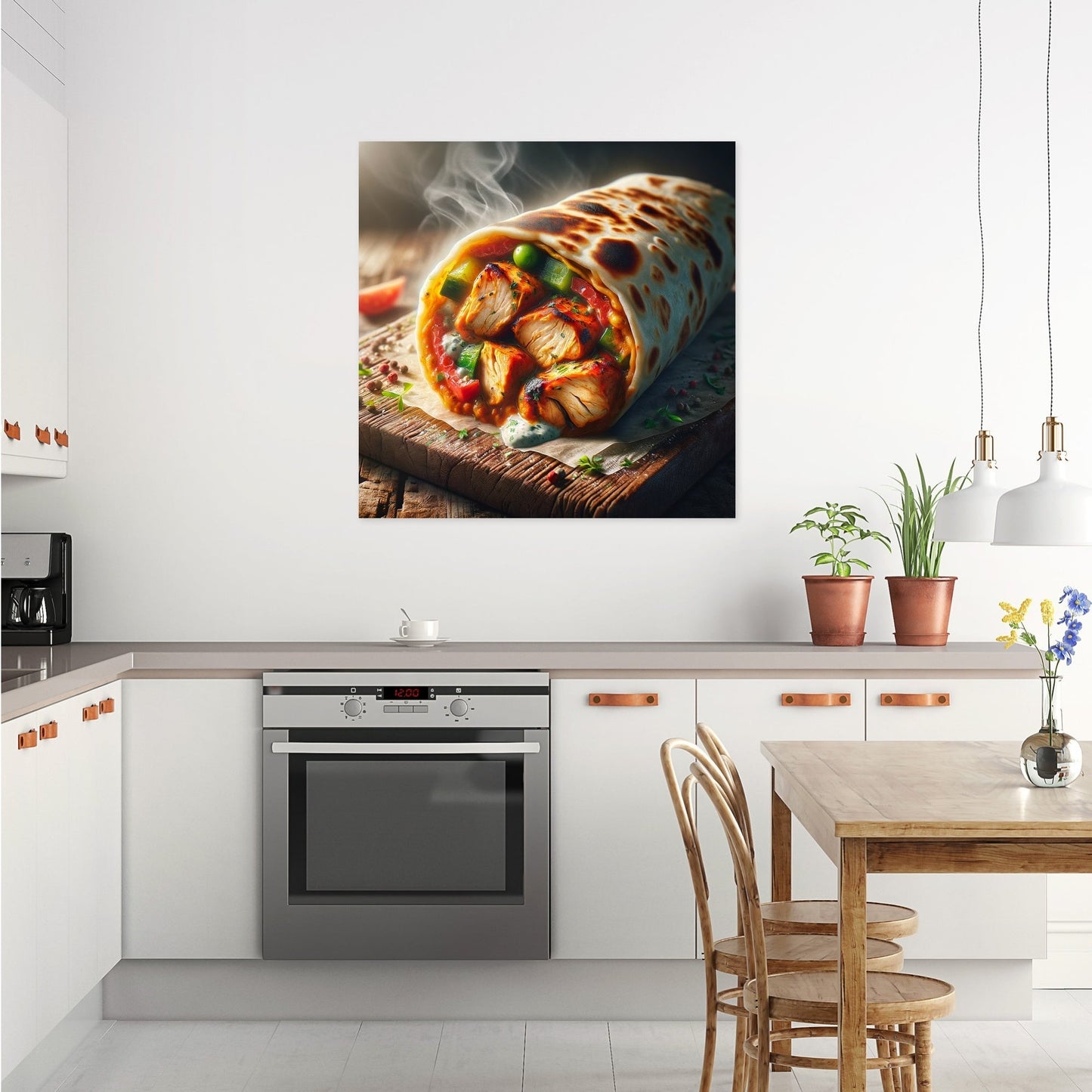 Chicken Tikka Roll Delight Canvas
