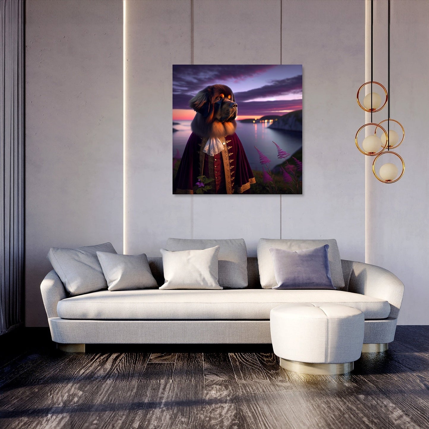 Twilight Majesty Newfoundland Canvas