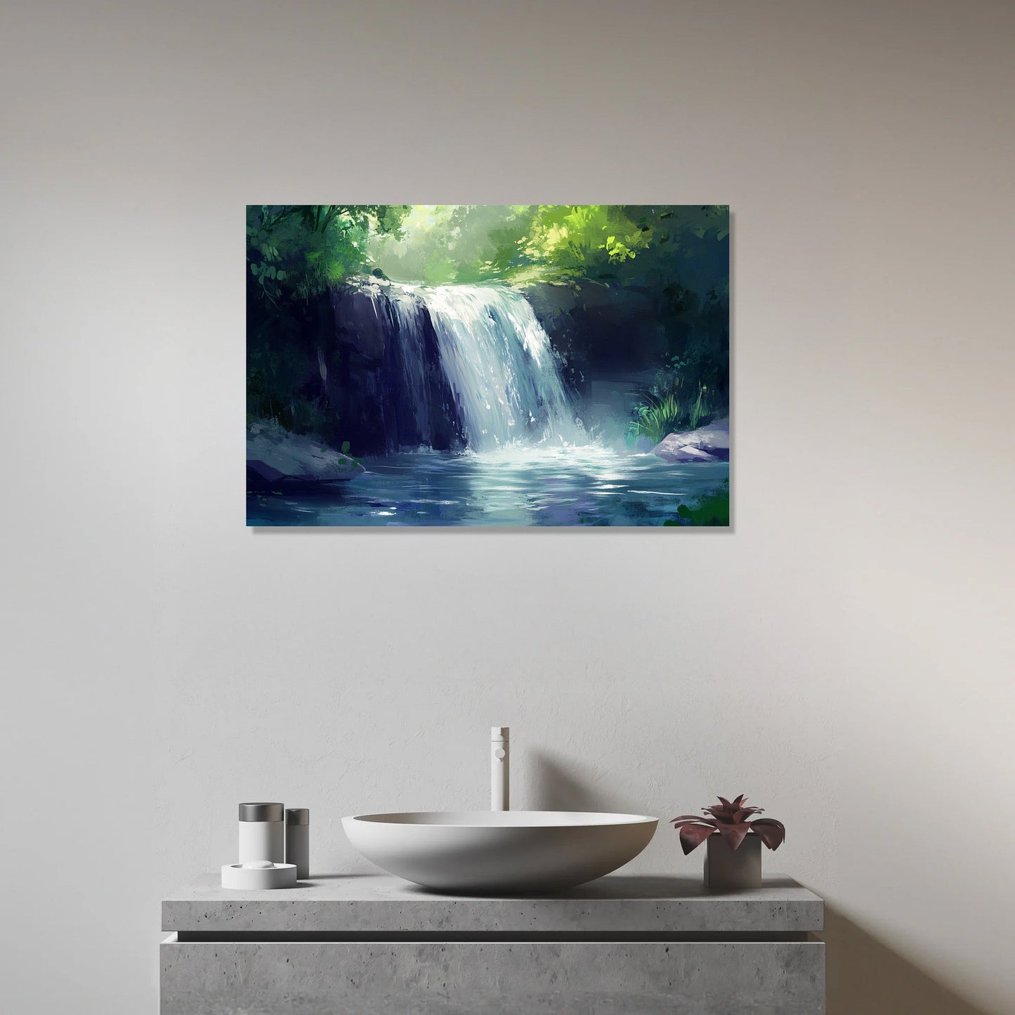 Waterfall Whispers Canvas