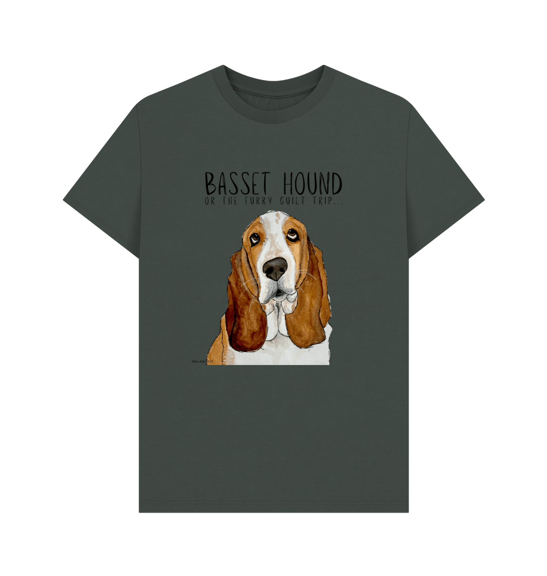 Basset Hound Men’s T-Shirt: The Ultimate Guilt Trip in Style!