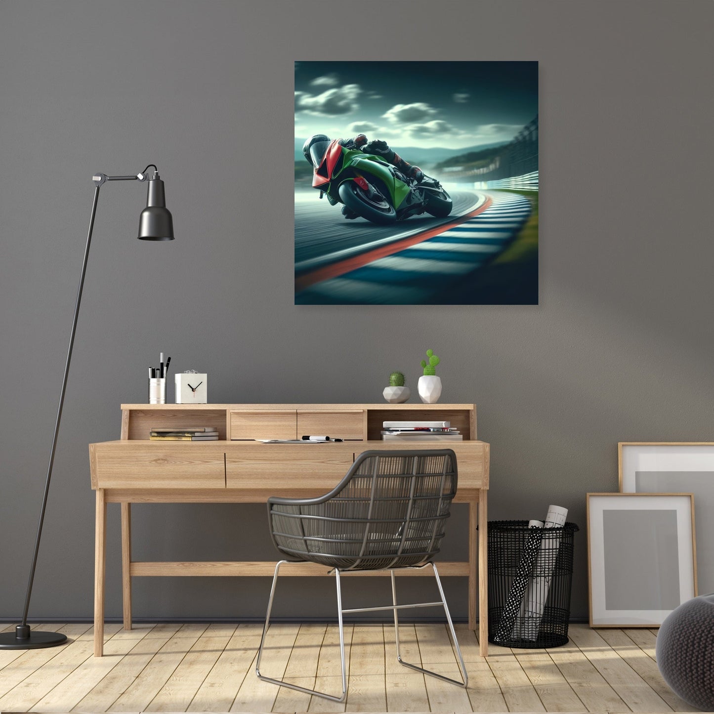 Racetrack Rush Canvas
