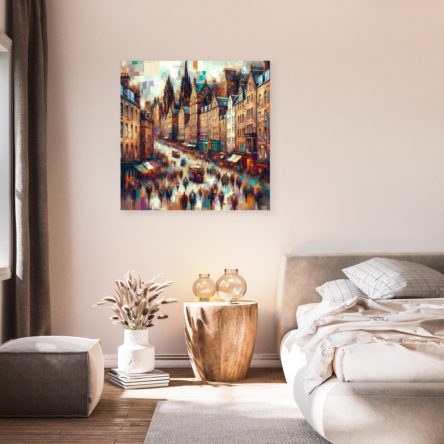Edinburgh Royal Mile Abstract Essence Canvas