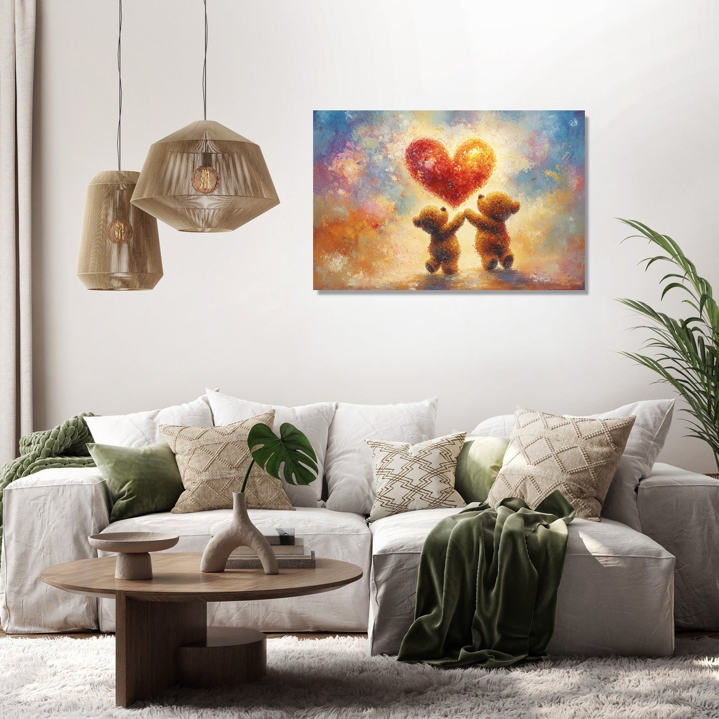 Dancing Teddy Bears Canvas
