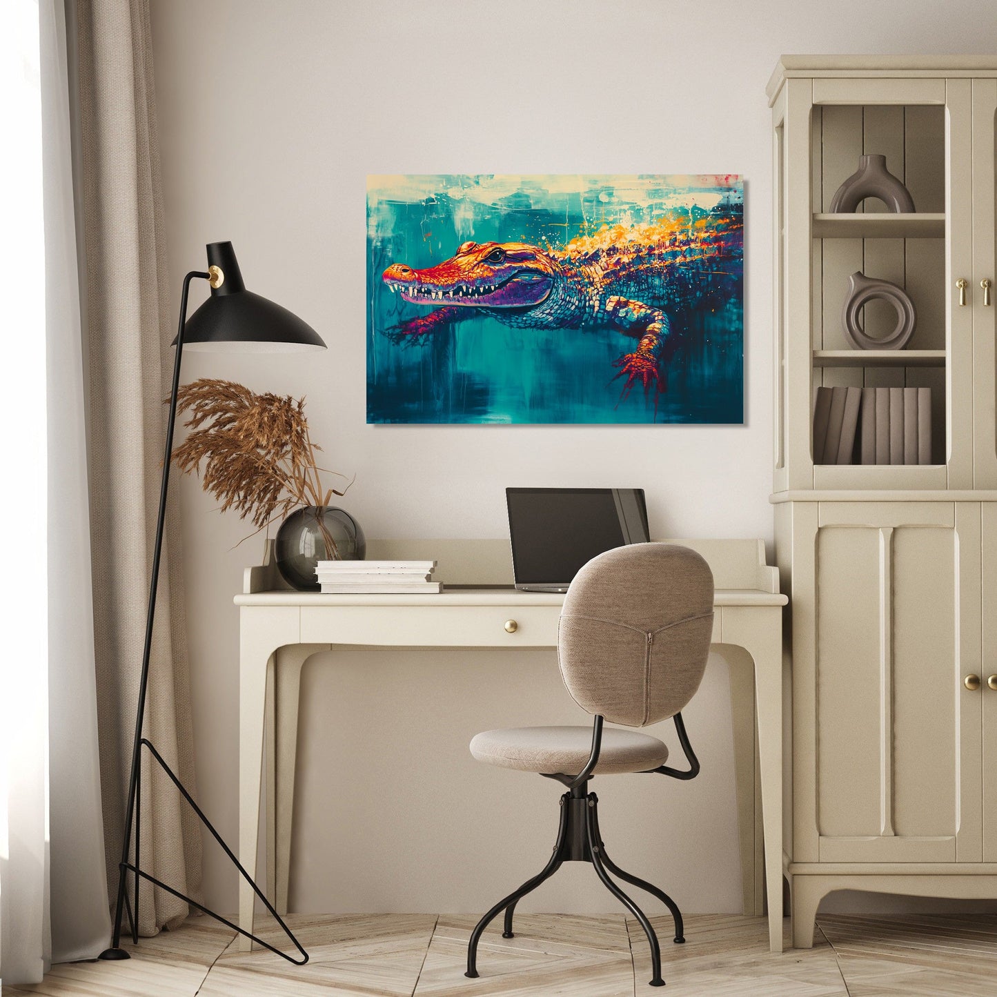 Crocodile Jungle Canvas