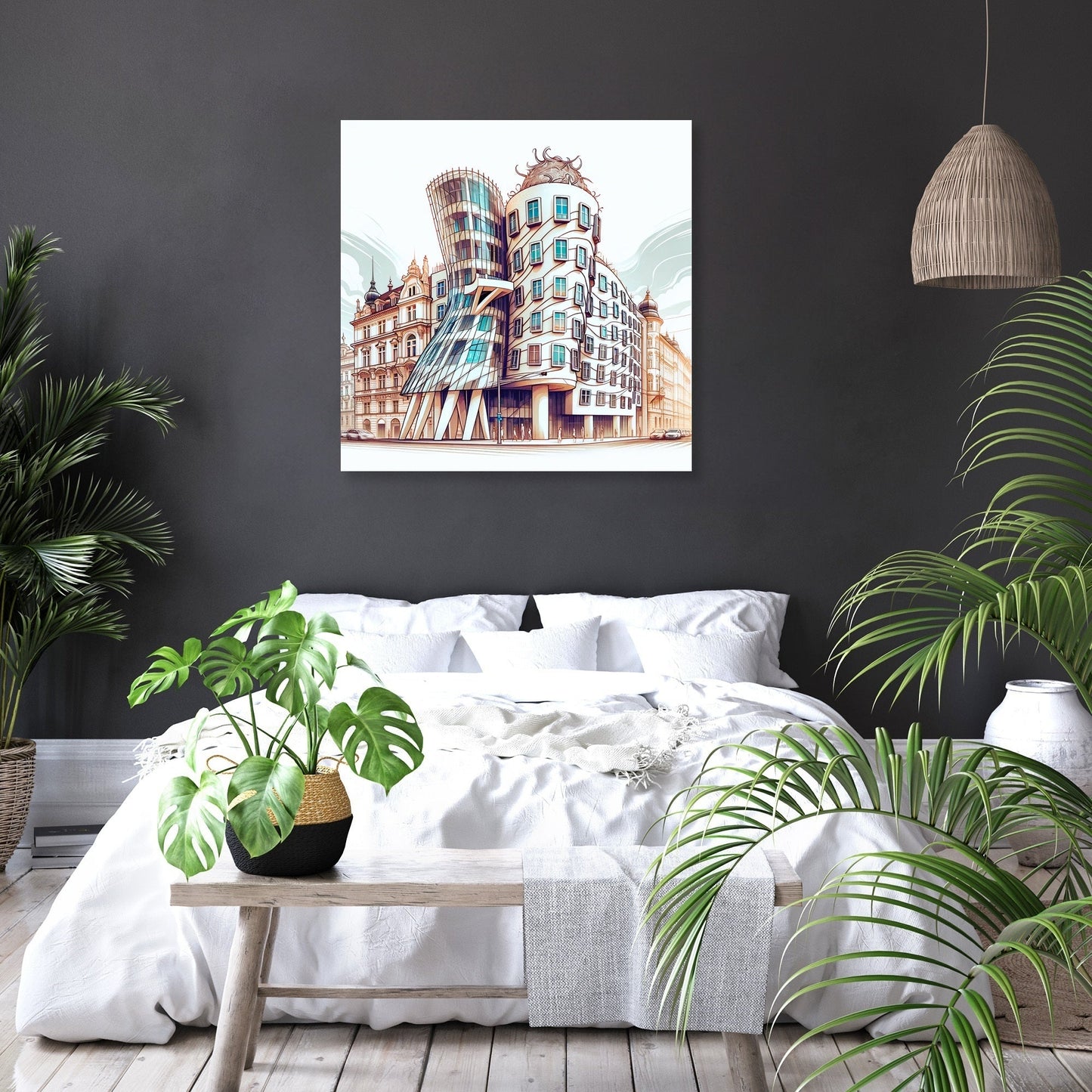 Dancing House Flow Canvas