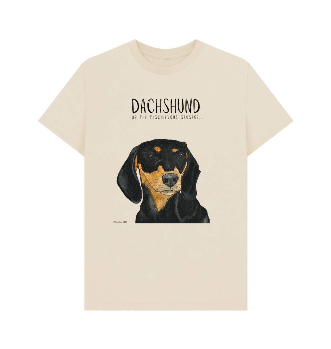 Black & Tan Dachshund Tee – Mischievous Hot Dog Energy!
