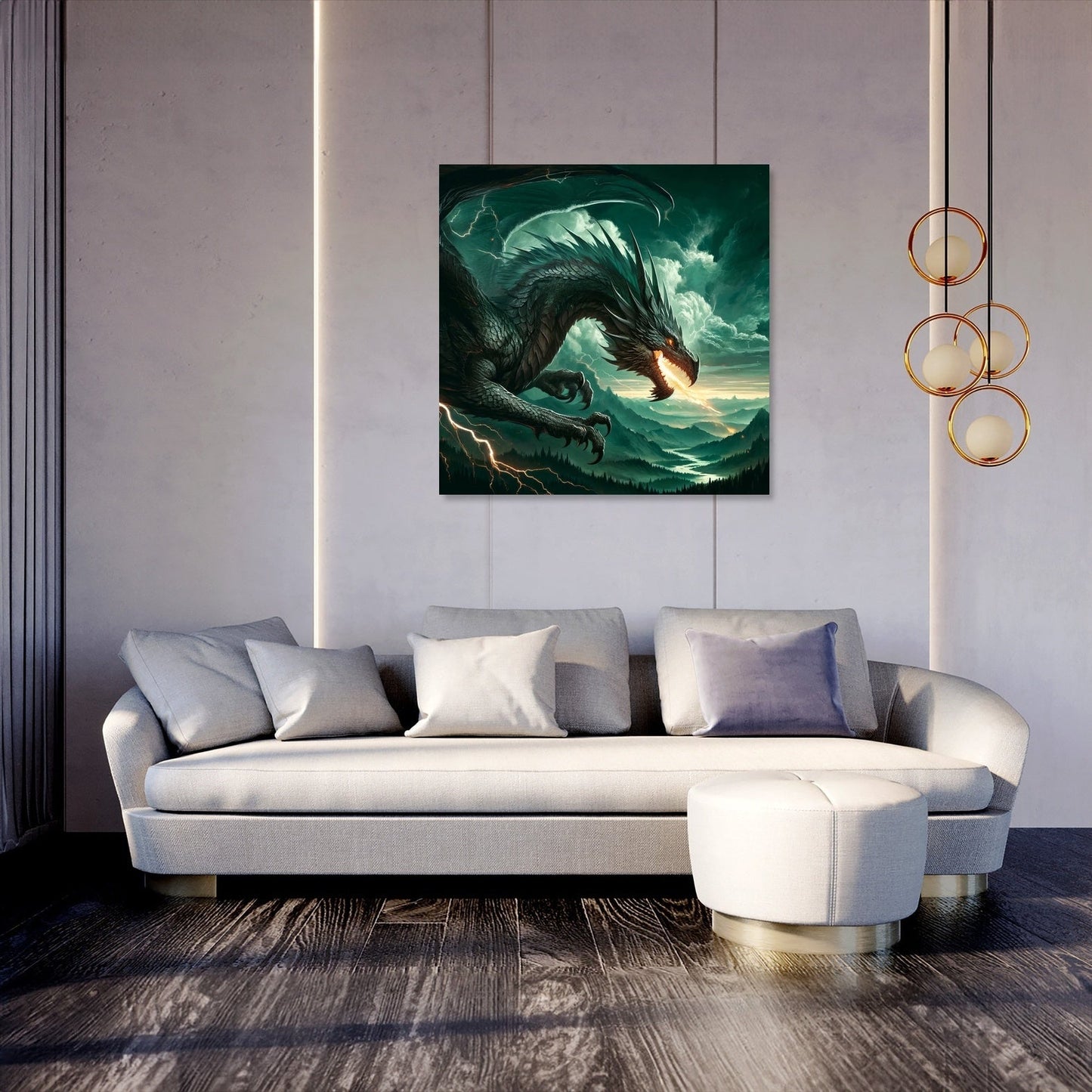 Fierce Dragon Canvas