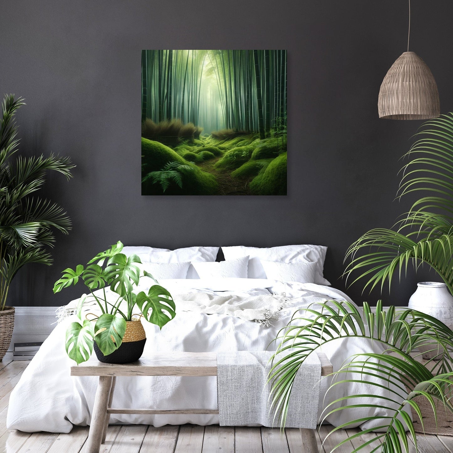 Tranquil Bamboo Grove Canvas