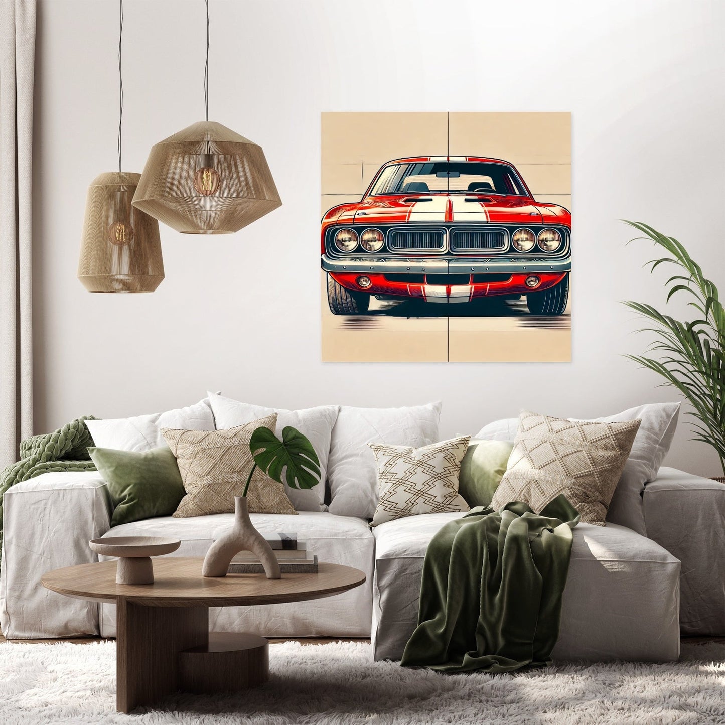 Classic Muscle Car Canvas