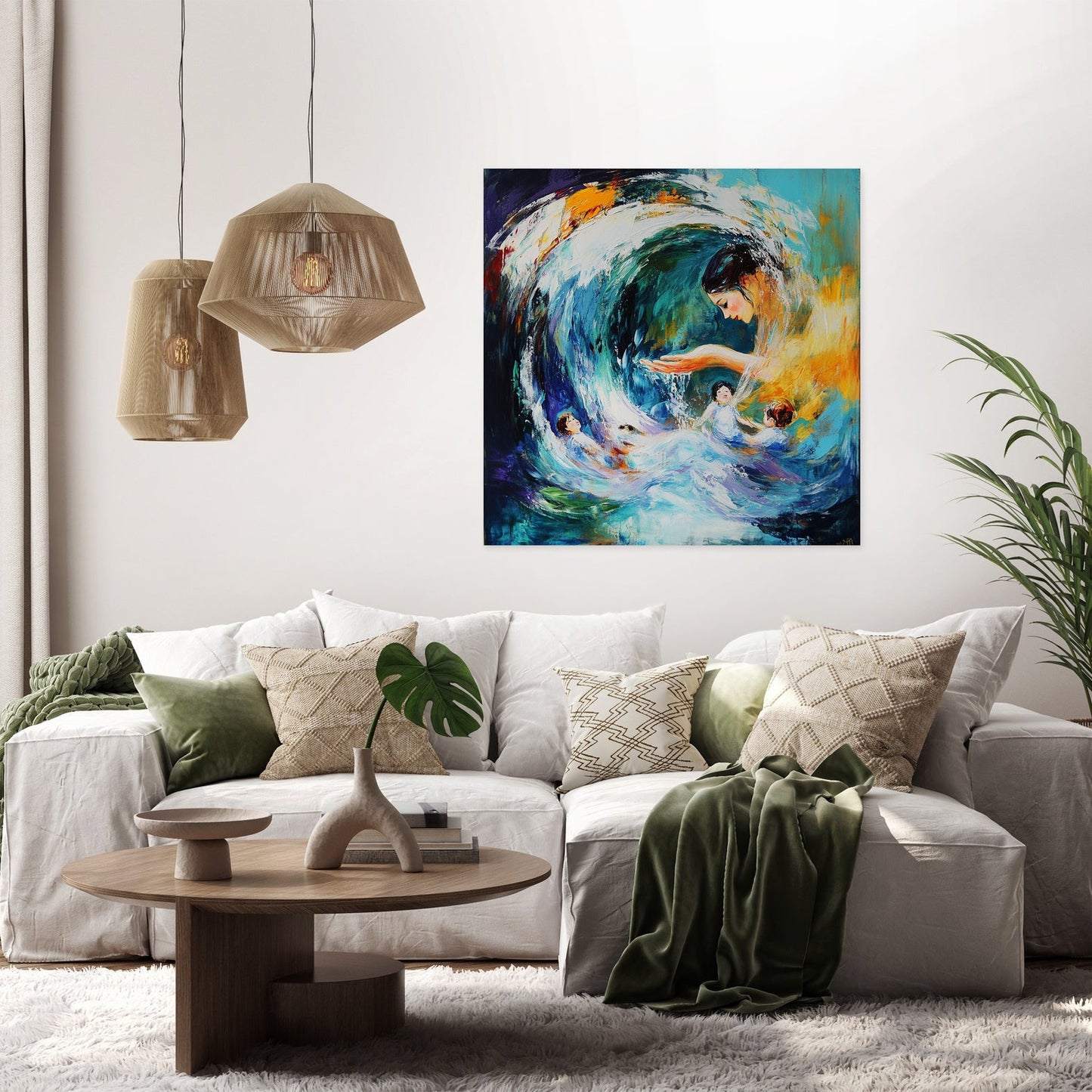 Oceanic Motherhood Canvas