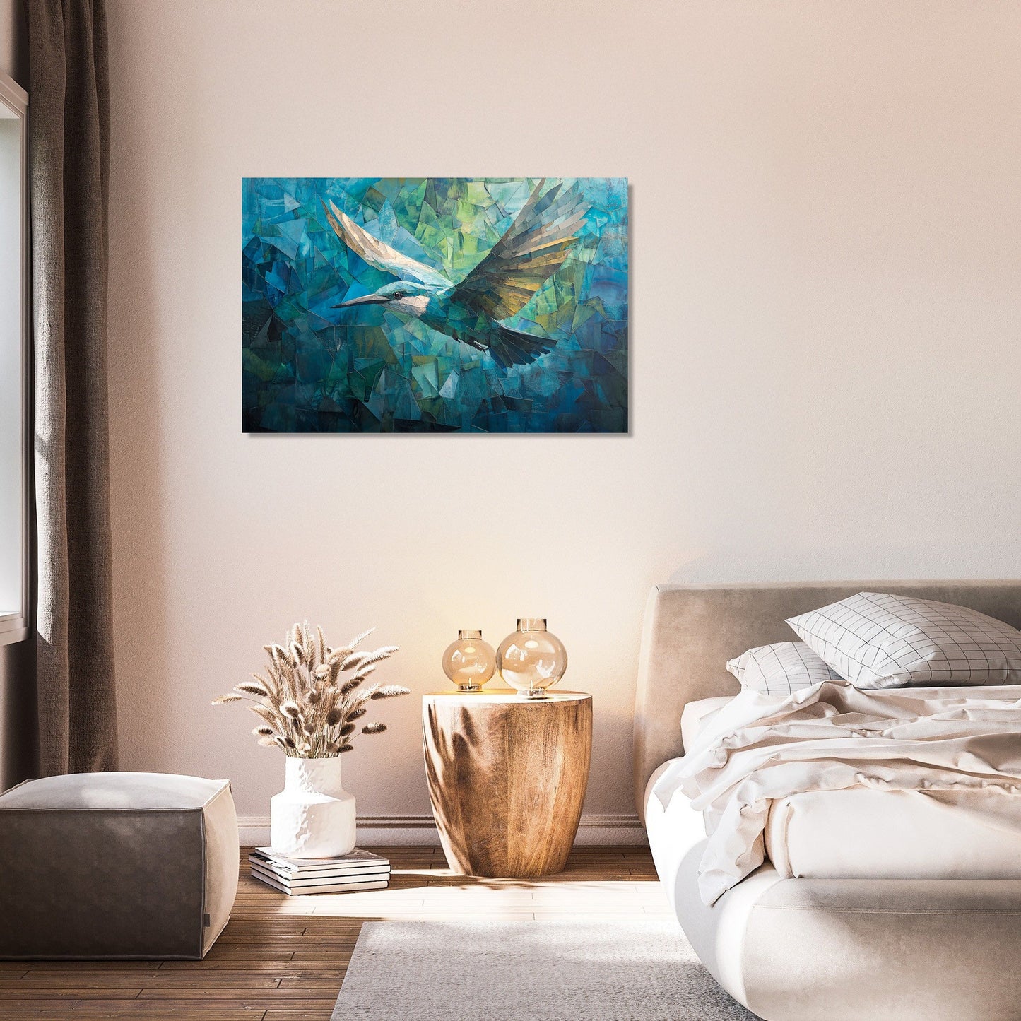 Origami Bird Flight Canvas