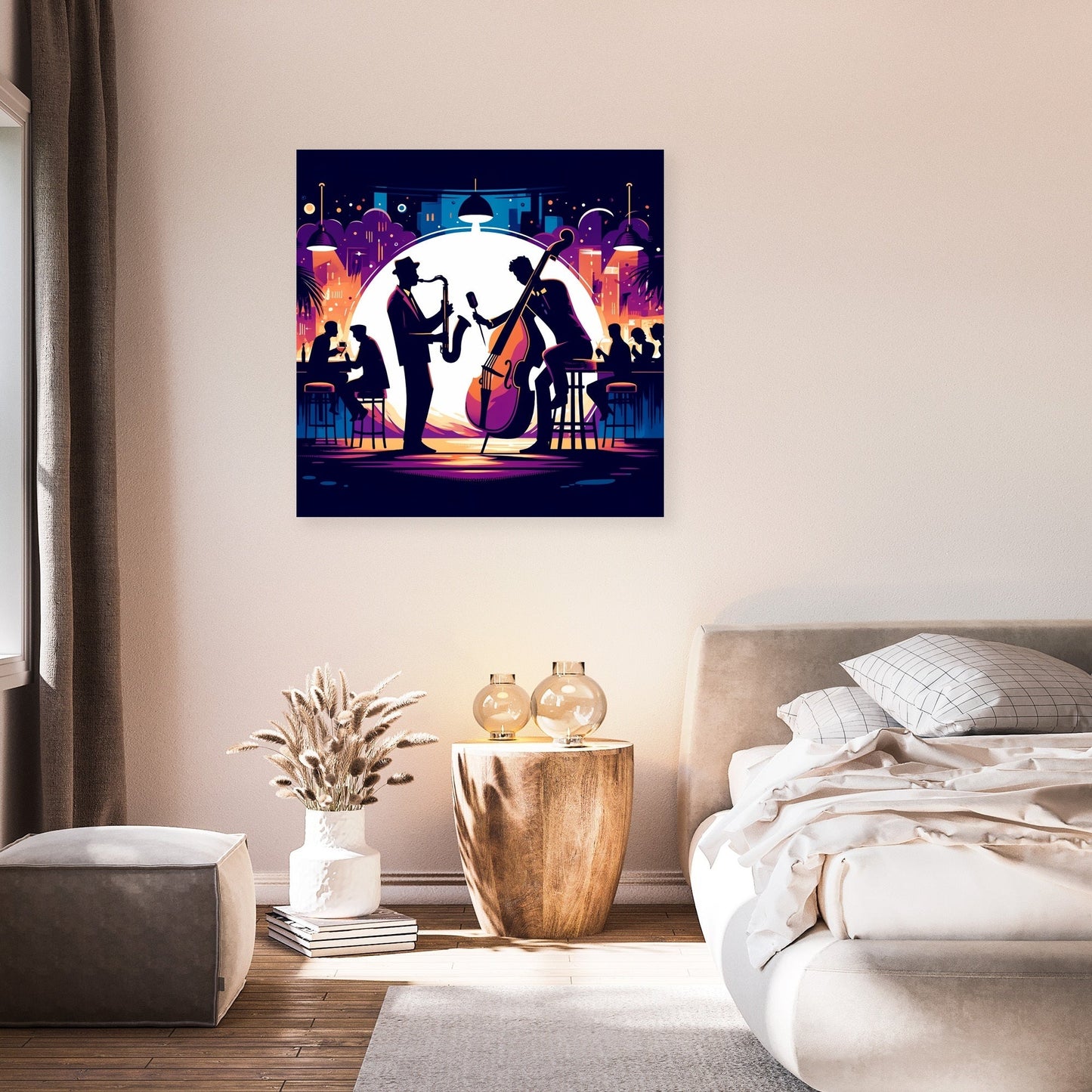 Midnight Jazz Rhythms Canvas