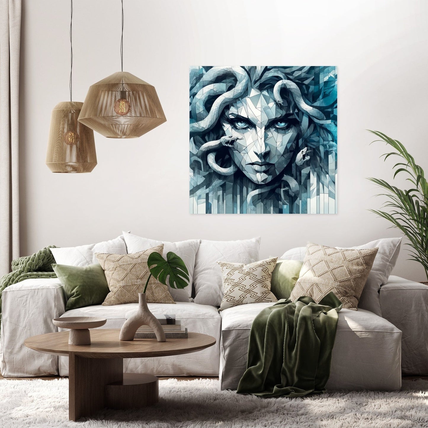 Icy Gaze Gorgon Canvas