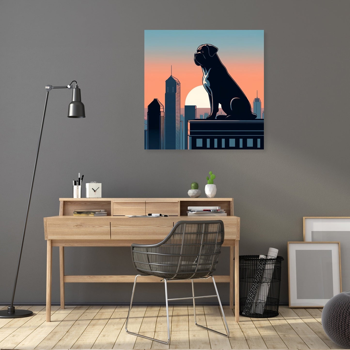 Dawn Sentinel Bullmastiff Canvas