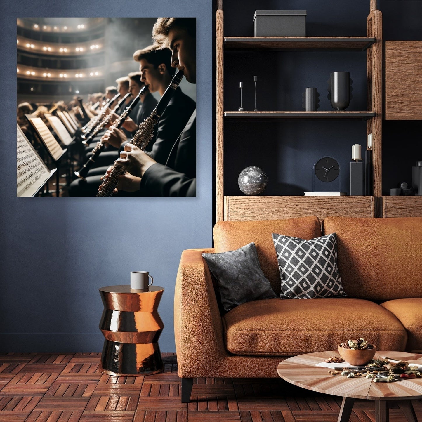 Orchestral Diagonals Canvas