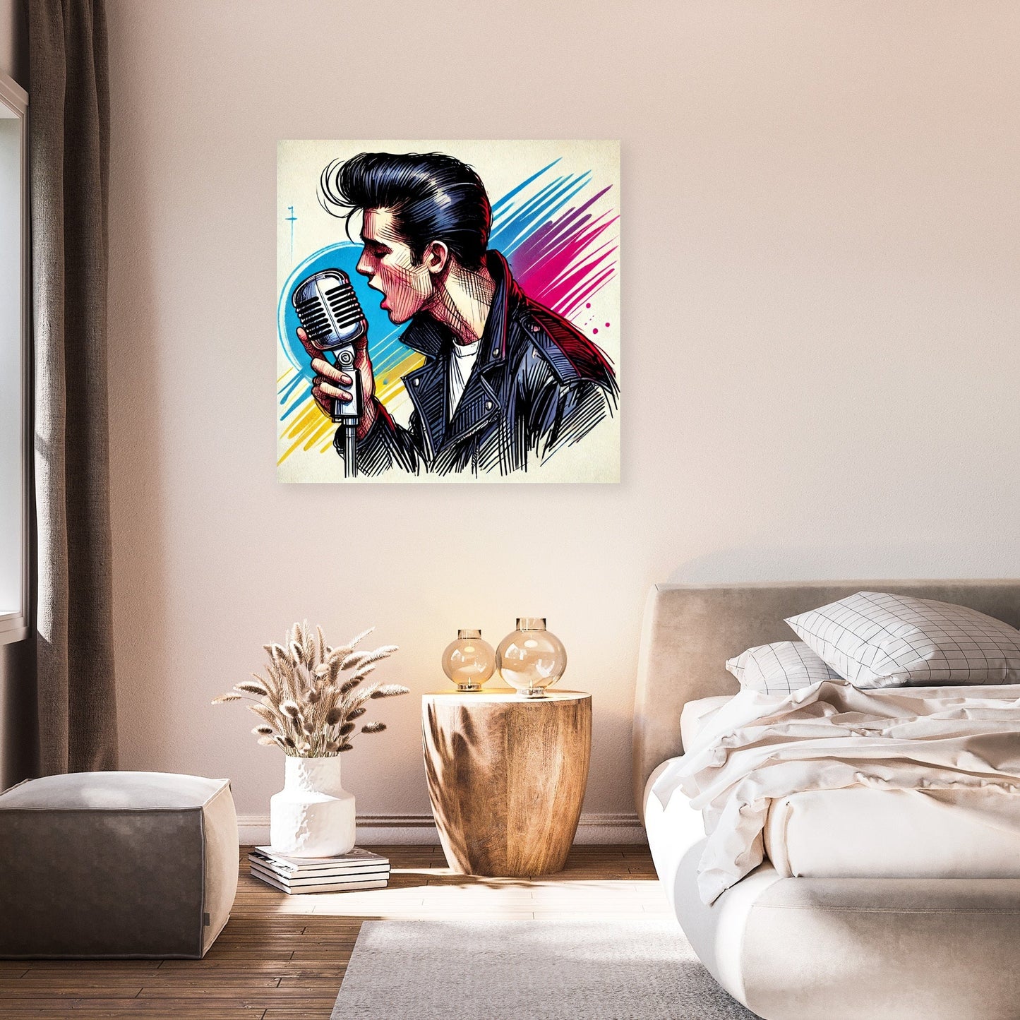 Rock'n'Roll Legend Sketch Canvas