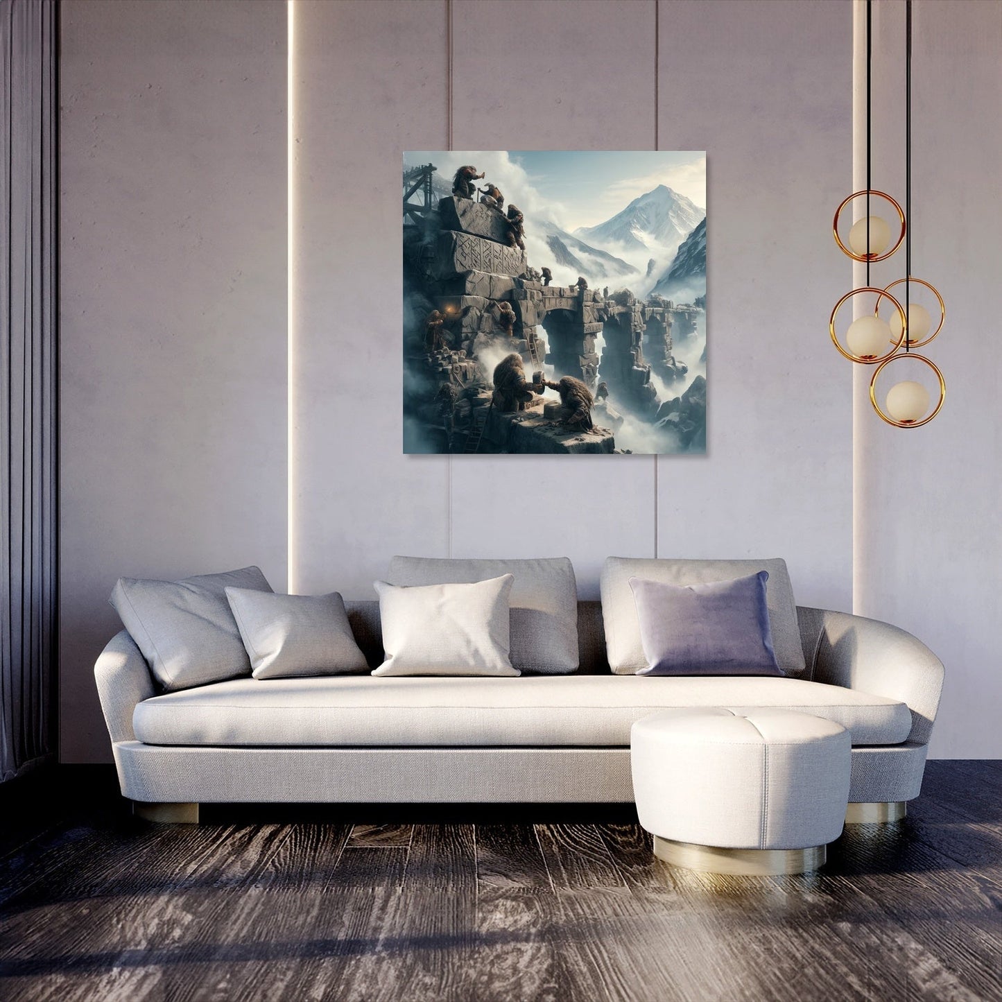 Dwarf Bridge Builders Canvas