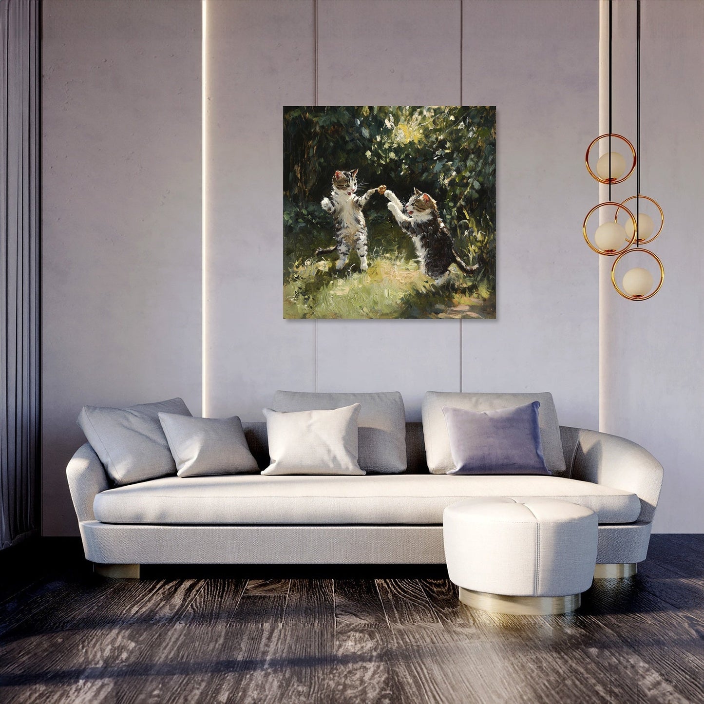Feline Hunters Canvas