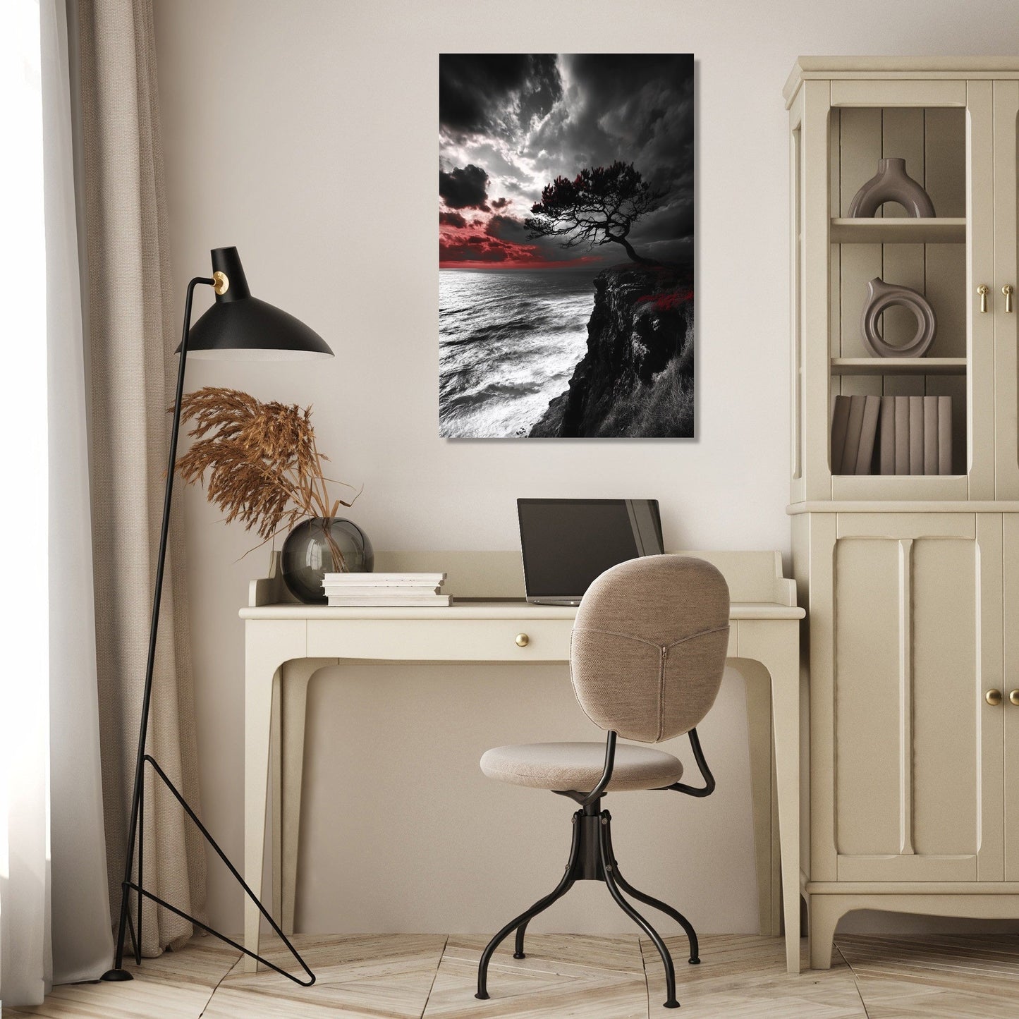 Passionate Sunset Tree Canvas
