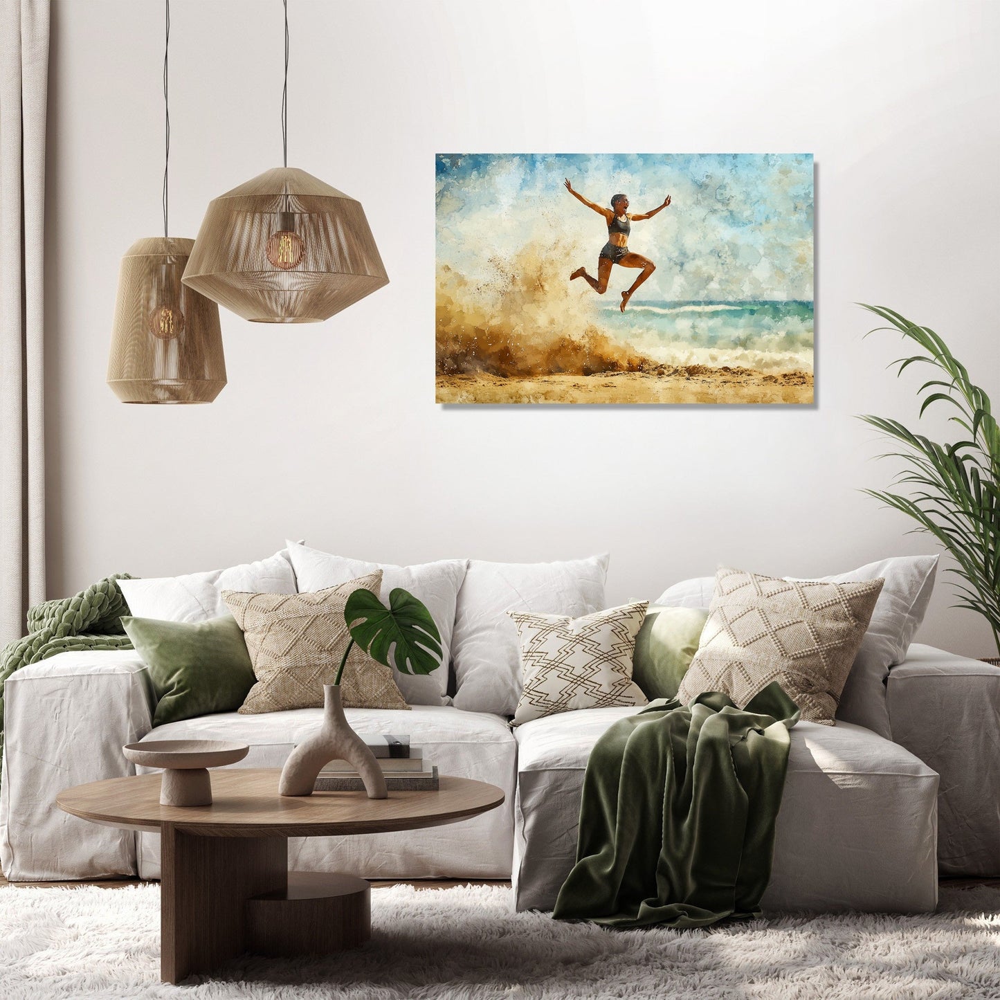 Leap Over Sand Canvas