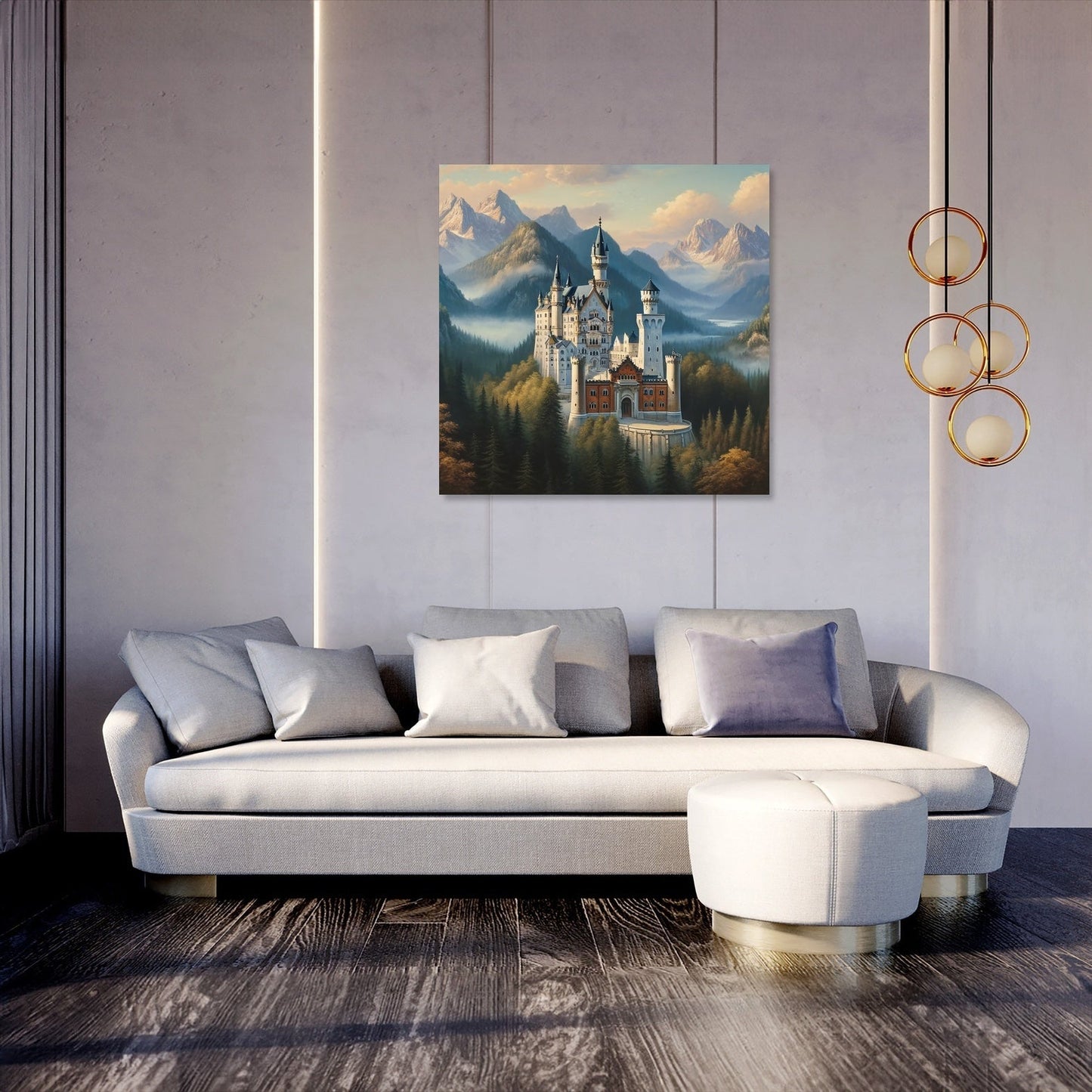 Enchanted Neuschwanstein Canvas