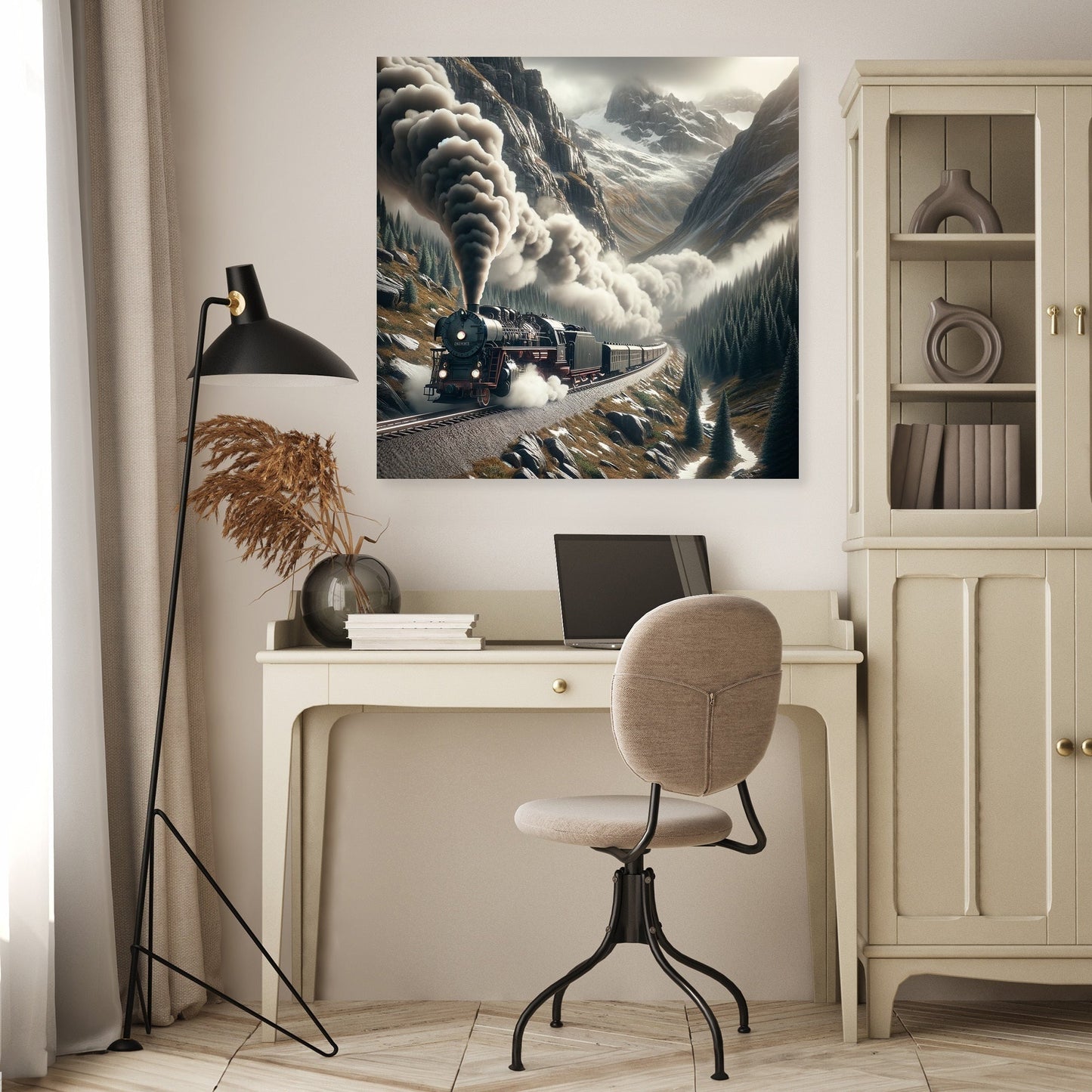 Mountain Pass Express Canvas