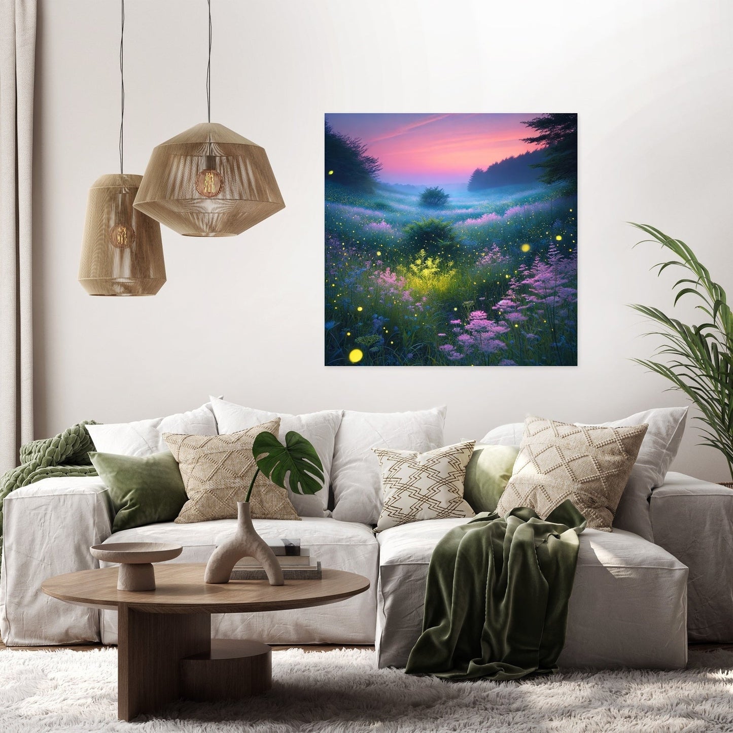 Firefly Meadow Canvas
