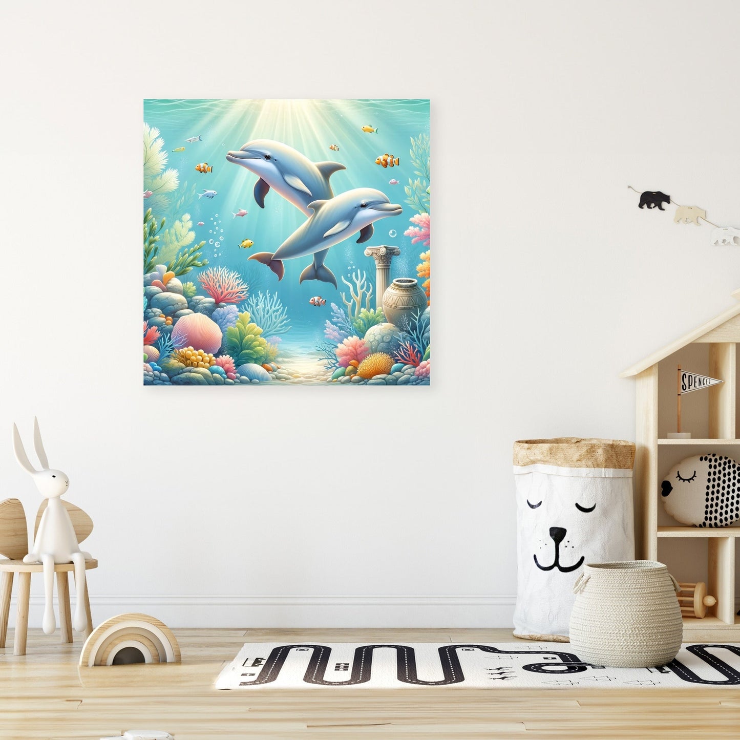 Dolphin Dreamland Canvas