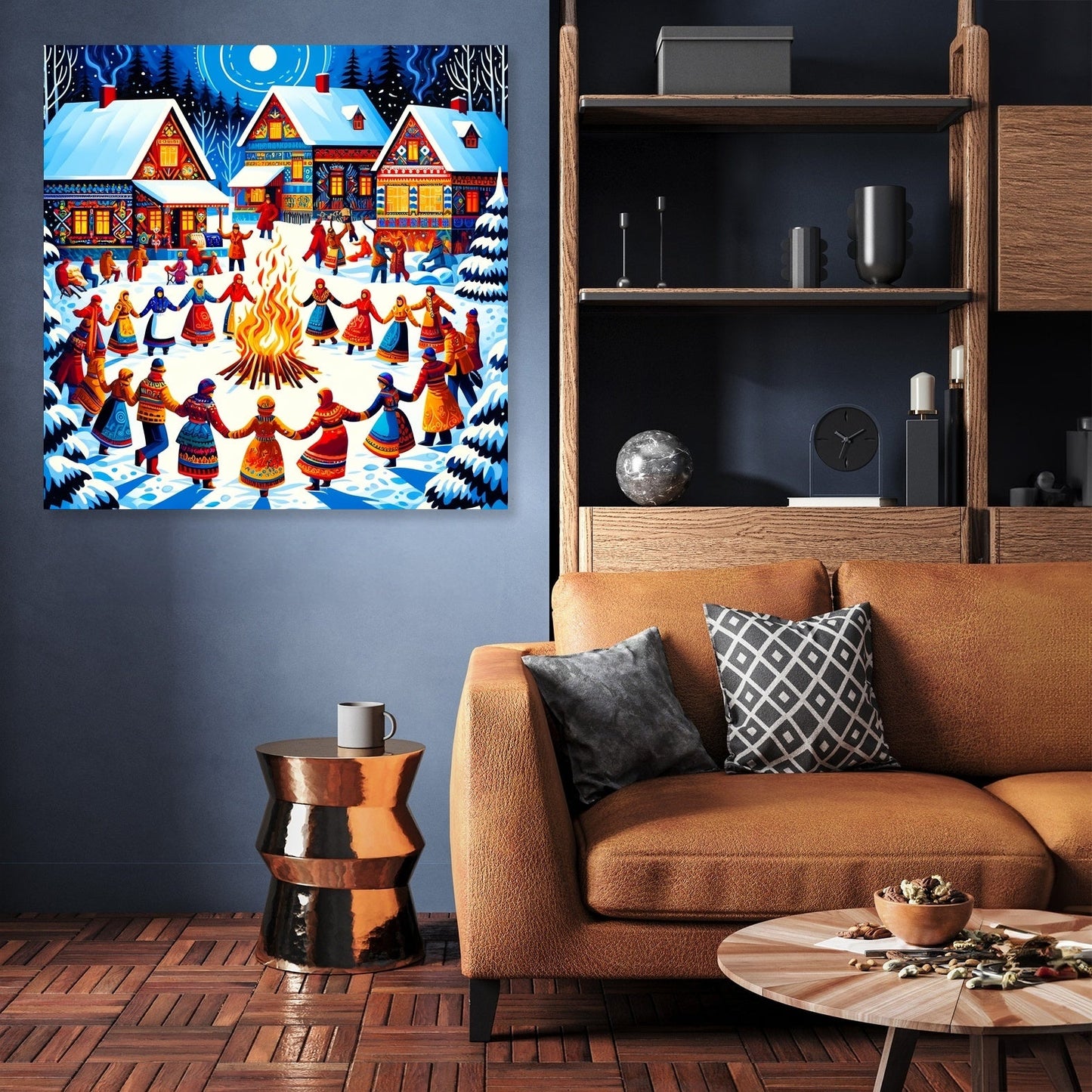 Winter Festival Warmth Canvas