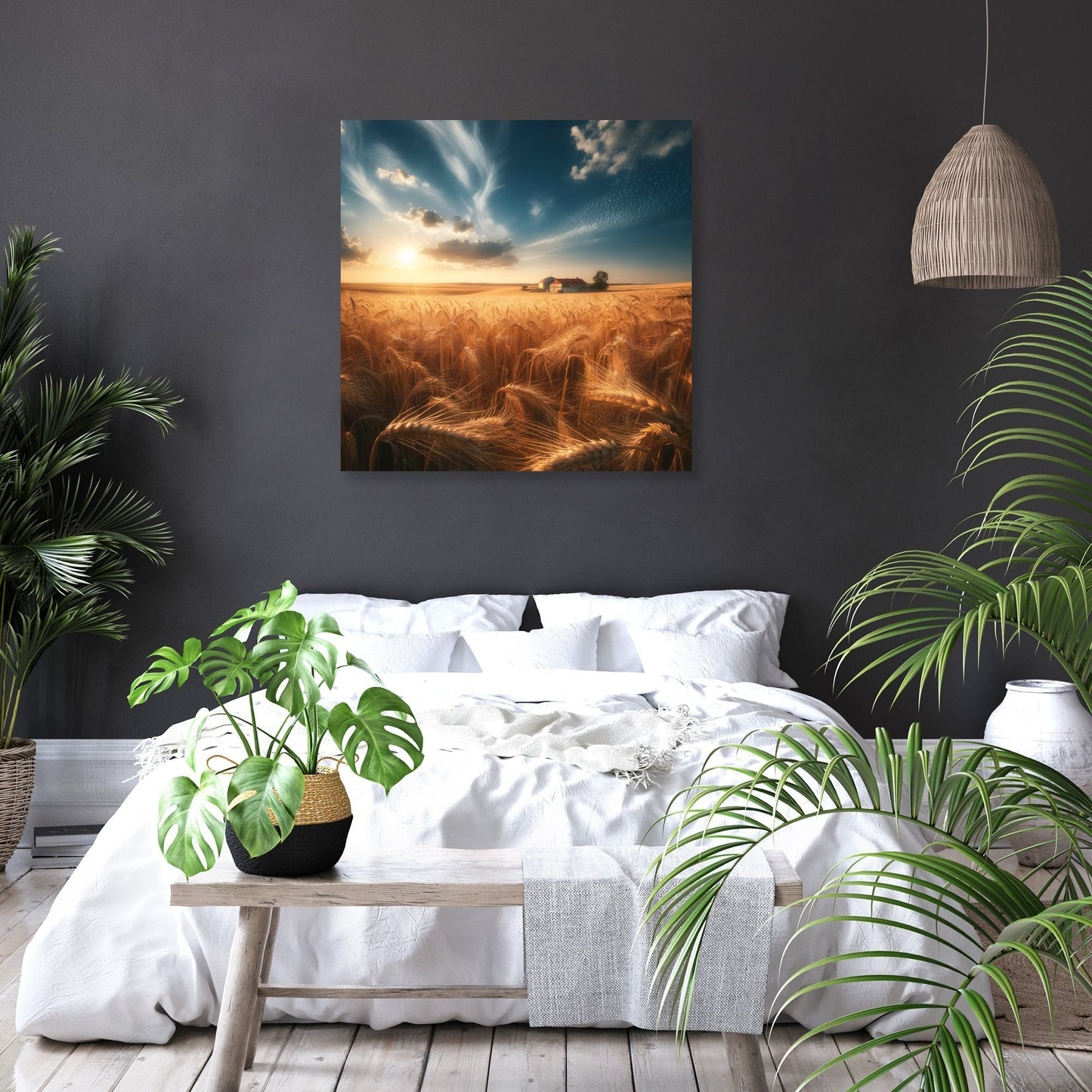 Golden Wheat Fields Canvas
