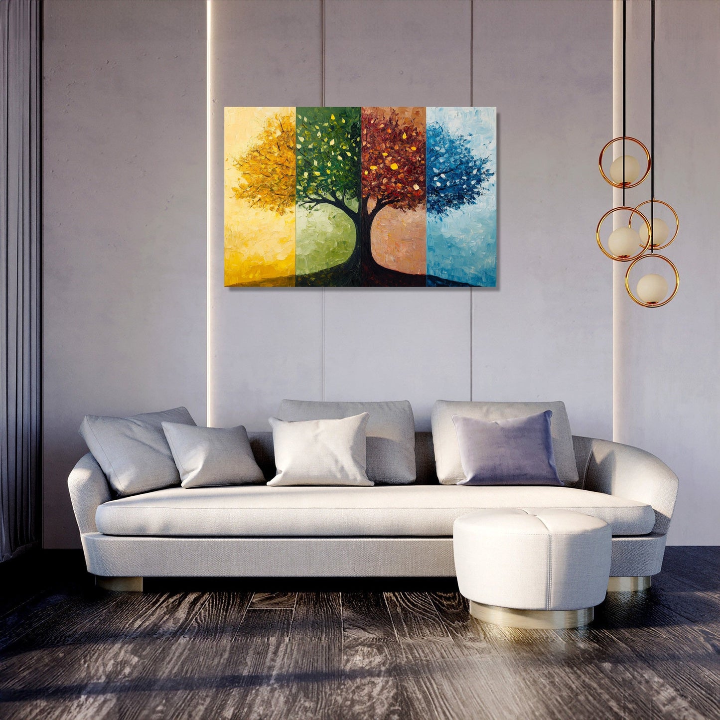 Seasonal Tree Symphony Canvas