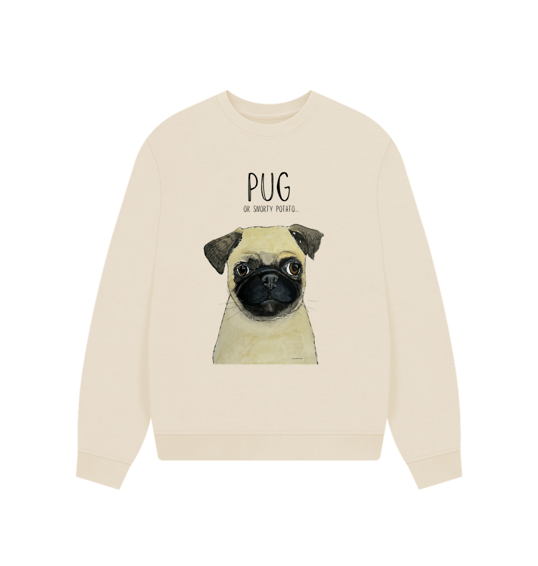 Pug Women's Oversized Sweatshirt