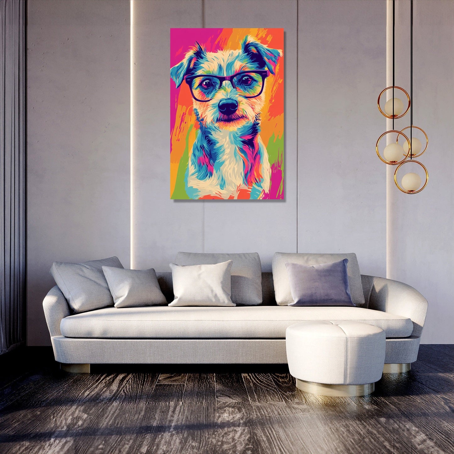 Dapper Dog Canvas