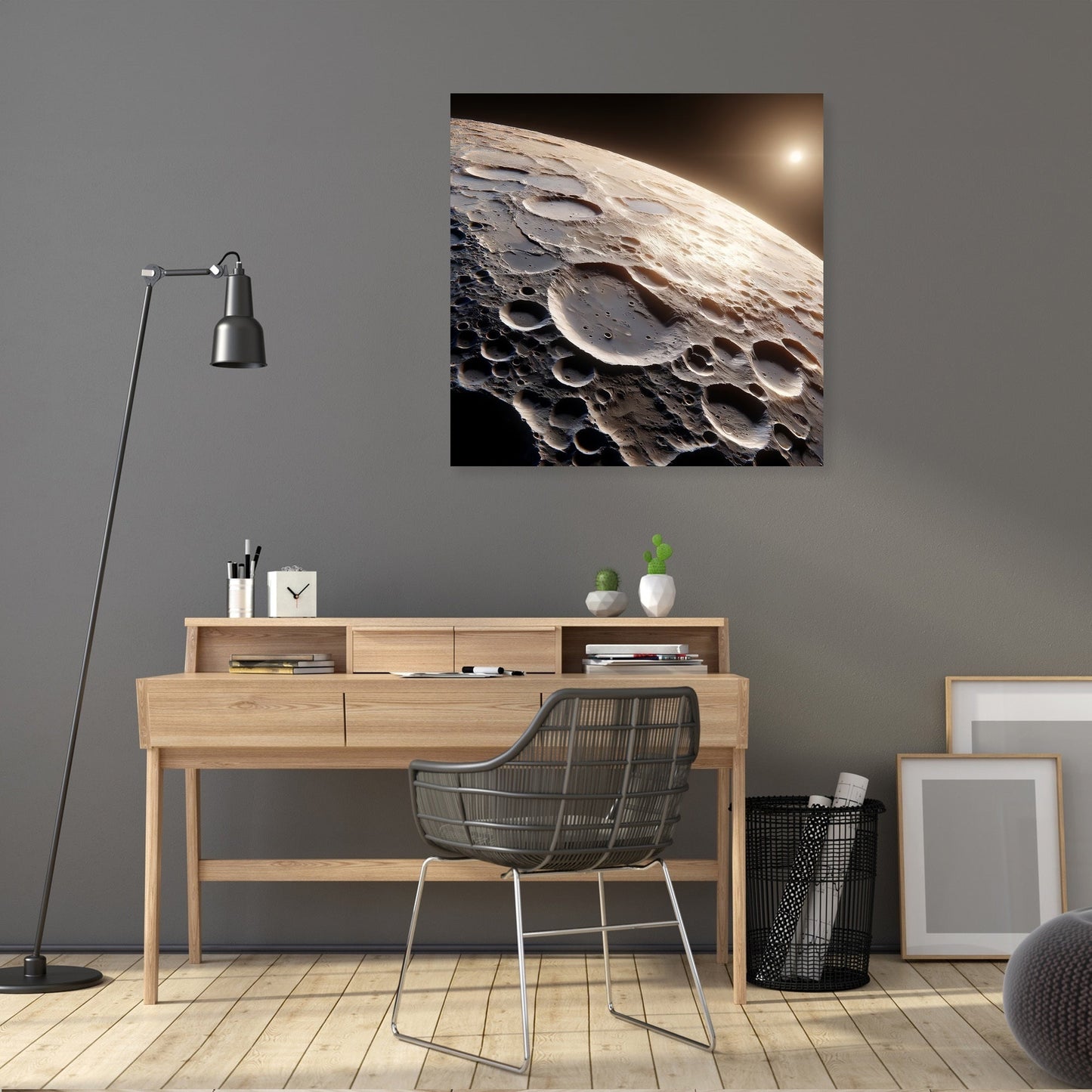 Mercury's Caloris Basin Brilliance Canvas